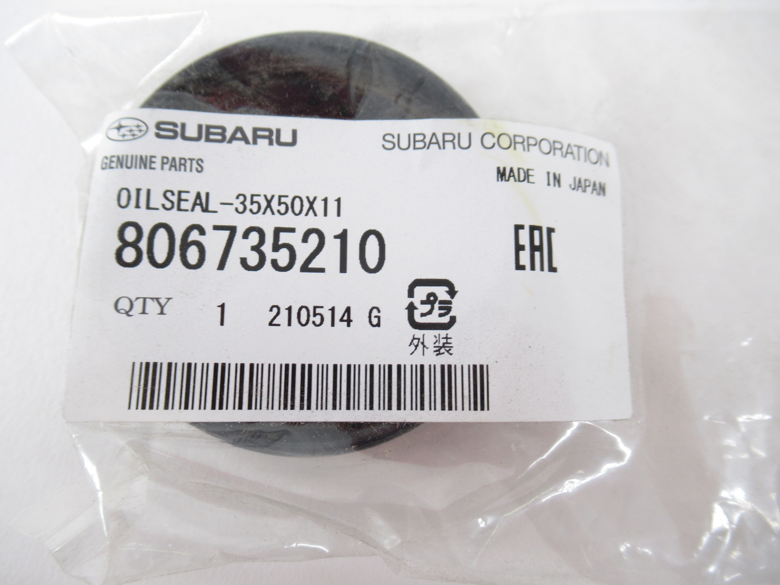 Genuine OEM Subaru 806735210 Transmission Output Shaft Seal