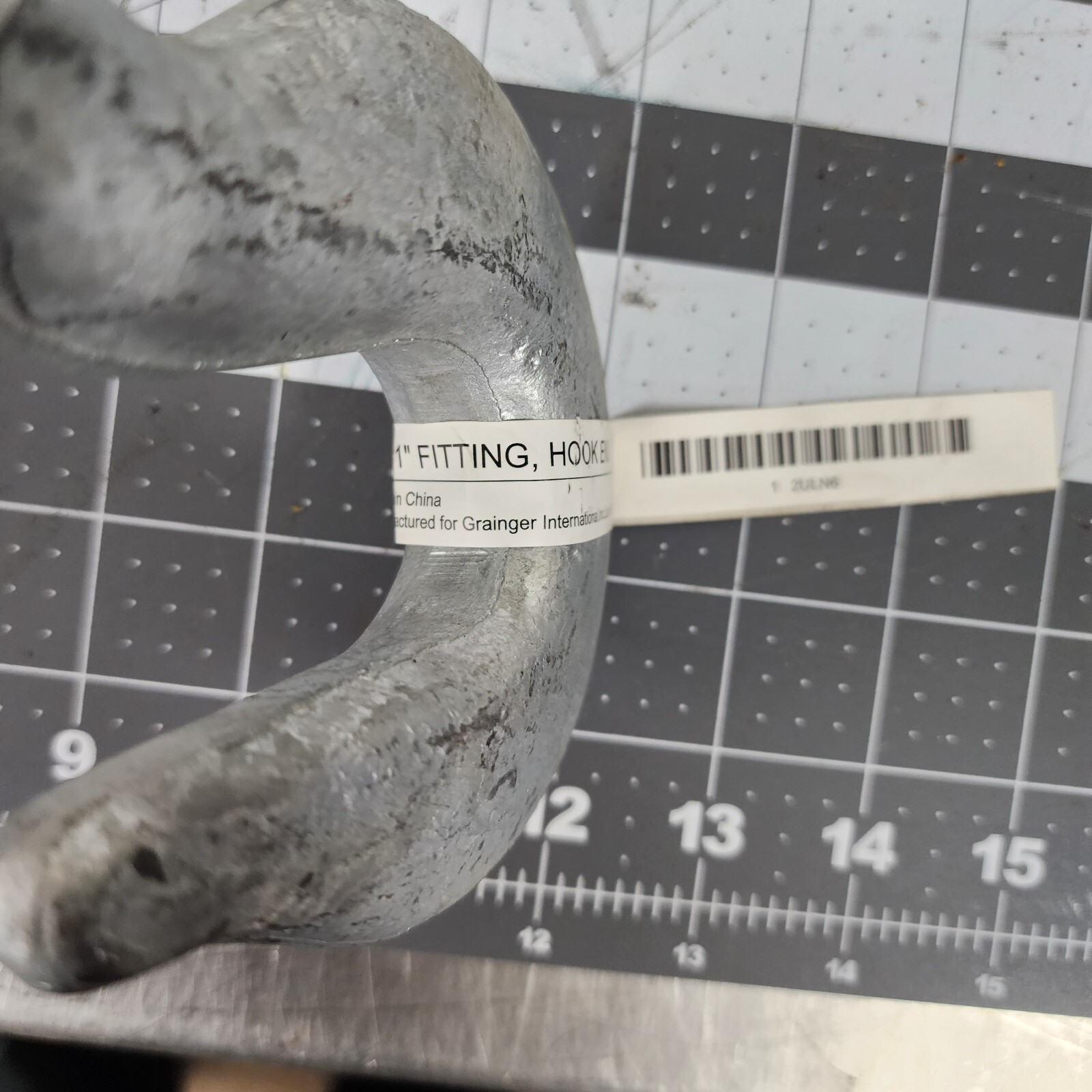 1” x 16” Galvanized Turnbuckle Hook 5000 lbs. 18” Take Up 2ULN6 1 HOOK [B8S2]