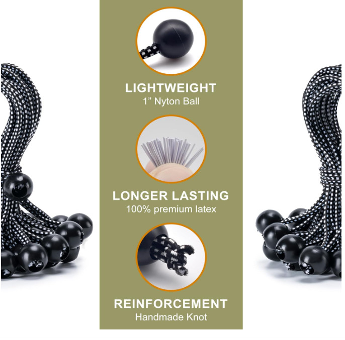 30 Pack Ball Bungee Cord, 6 Inch Heavy Duty Bungie Cord Balls Canopy Tarp Tie do