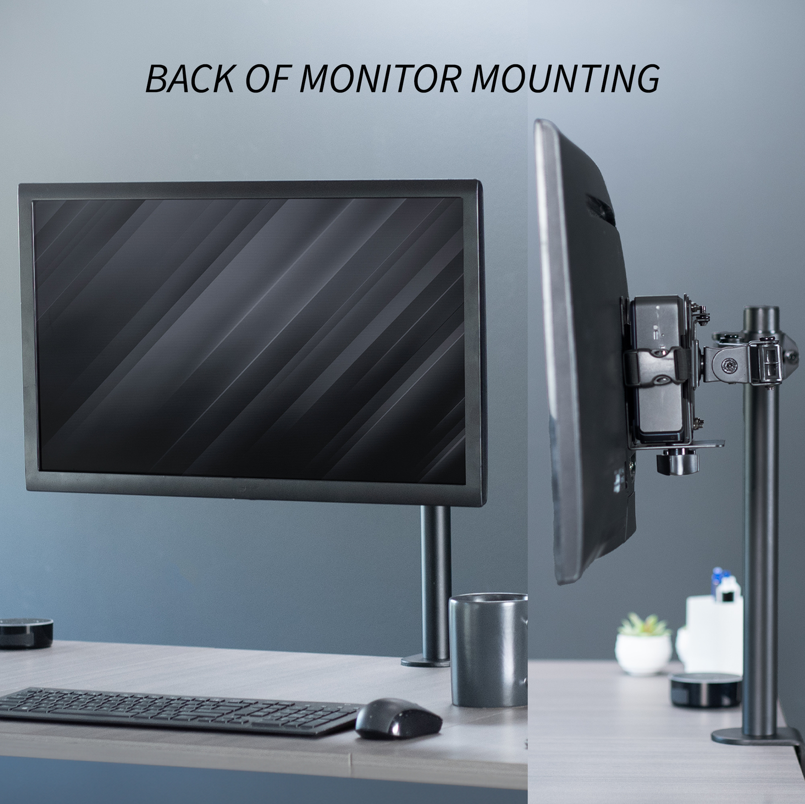 VIVO Adjustable Thin Client Mount Bracket | Stand or Under Desk Mini PC Holder