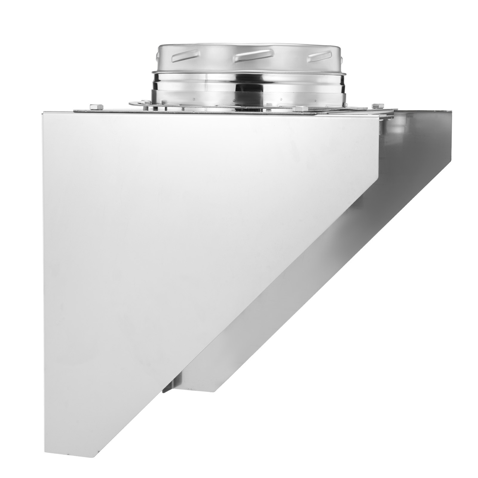 Uimoso 6-Inch Outdoor Chimney Kit with Adjustable Roof Bracket and Rain Cover