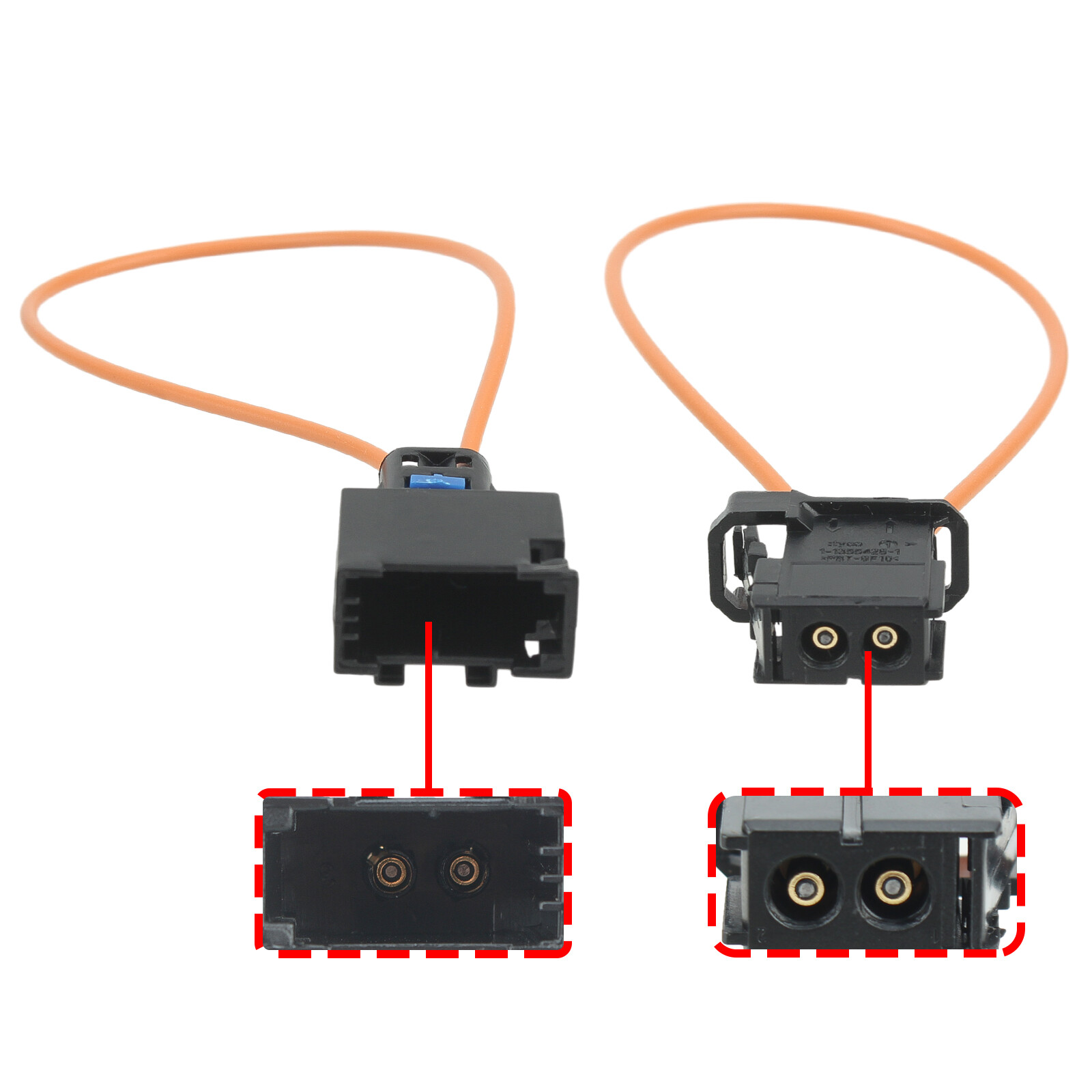 Most Fiber Optic Loop Bypass Male & Female Kit Adapter For Mercedes Benz Porsche