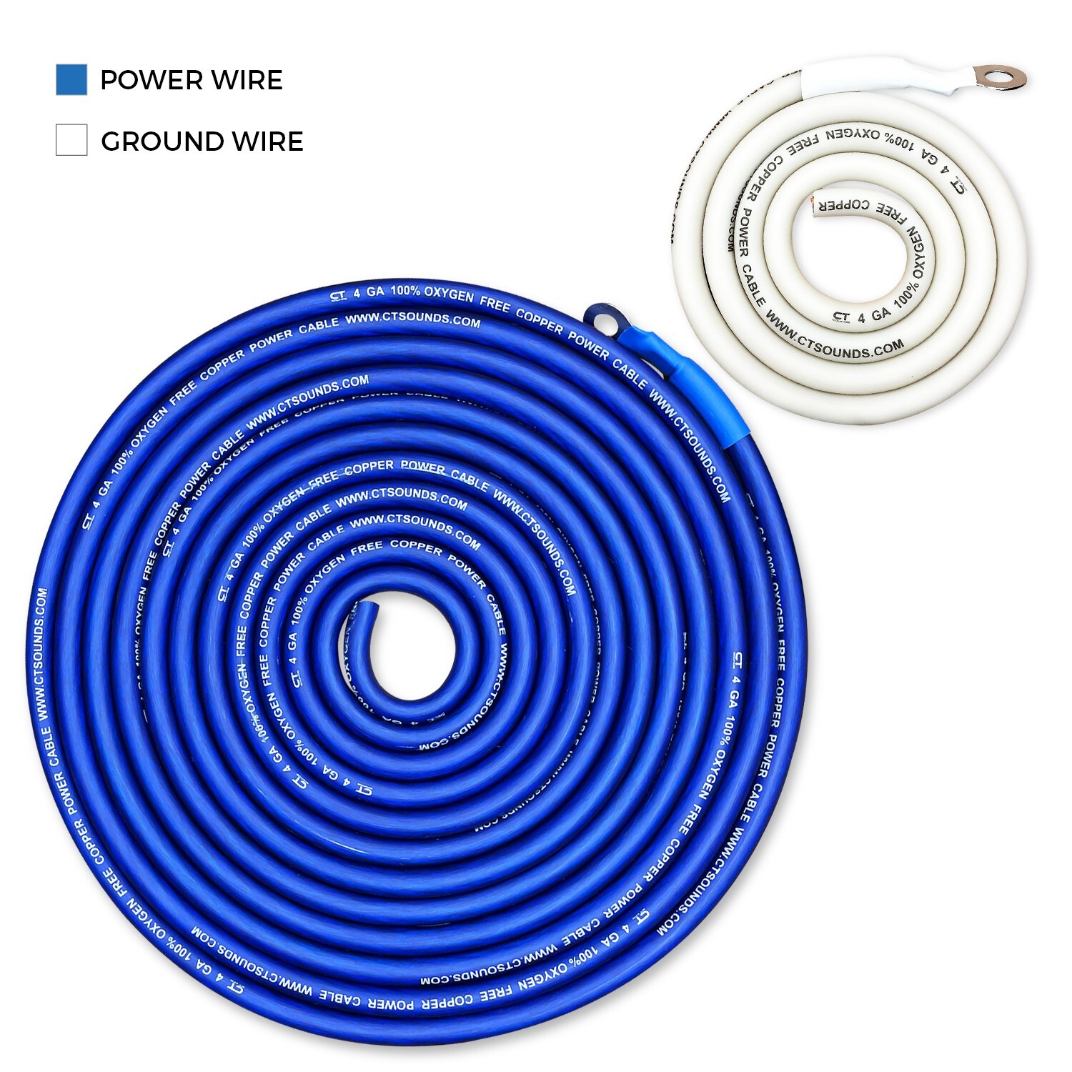 CT Sounds 4 Gauge 2000 Watt OFC Amp Wiring Kit (AMPKIT-4GA-ELITE)