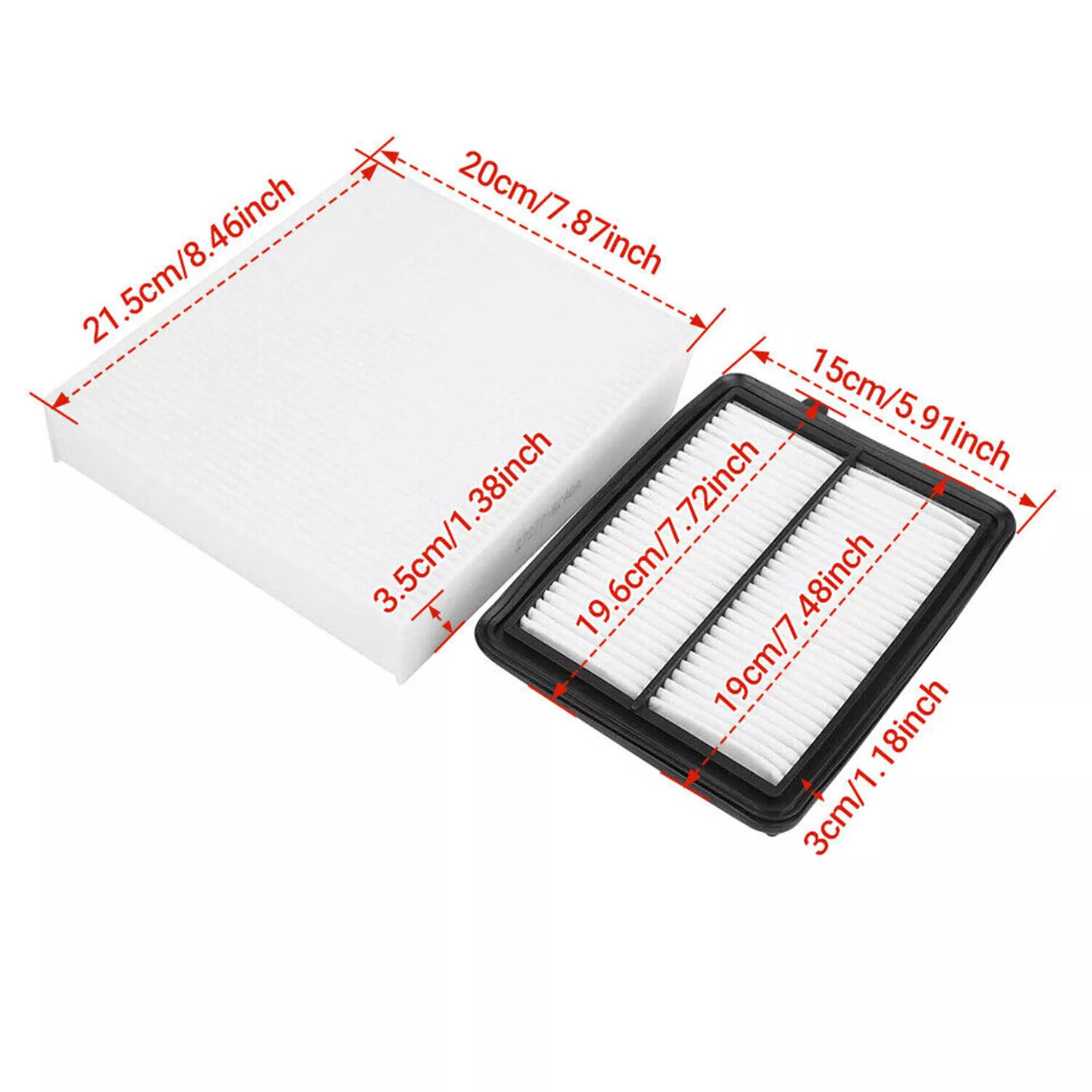 Premium Combo Engine & Cabin Air Filter For 2017-2024 NISSAN KICKS 20-2024 Versa