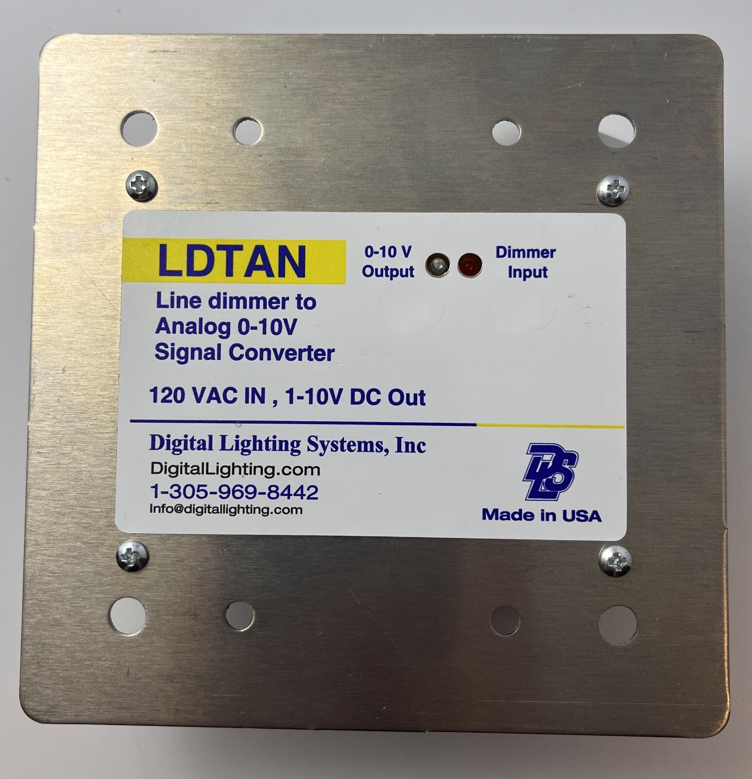 LDTAN-120: Converter 120 VAC dimmer to 0-10V control for LED drivers MADE IN USA