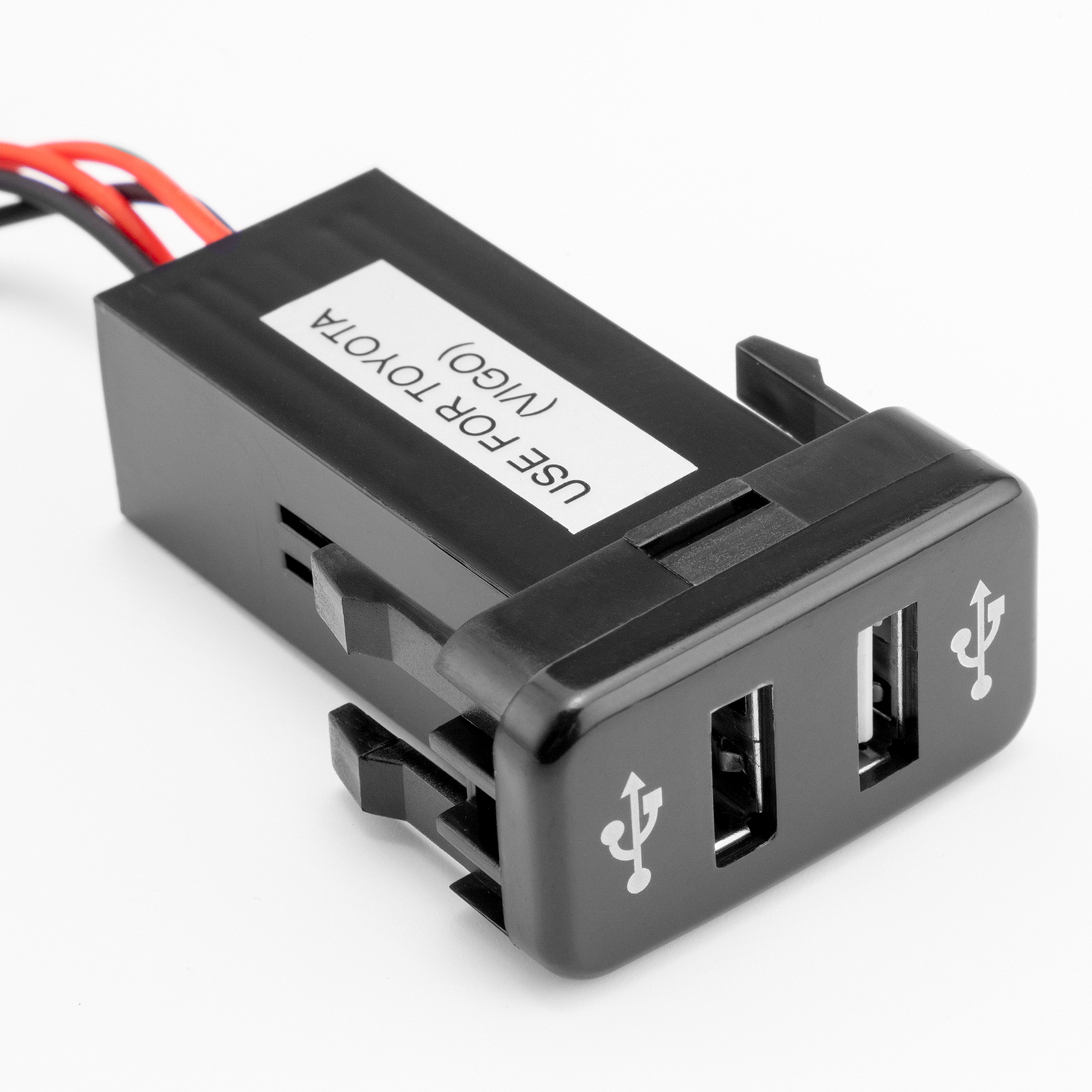 Car Charger Socket Dual 2 USB Port Charging for Toyota FJ Cruiser 2007-2014