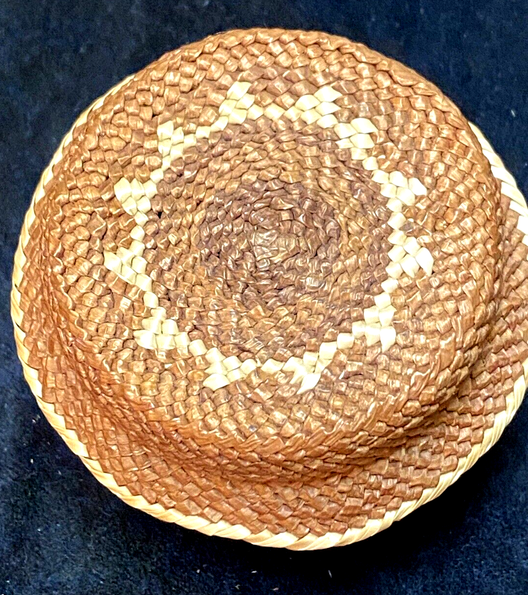 Northwest Coast Makah Indian Lidded Jar Basket