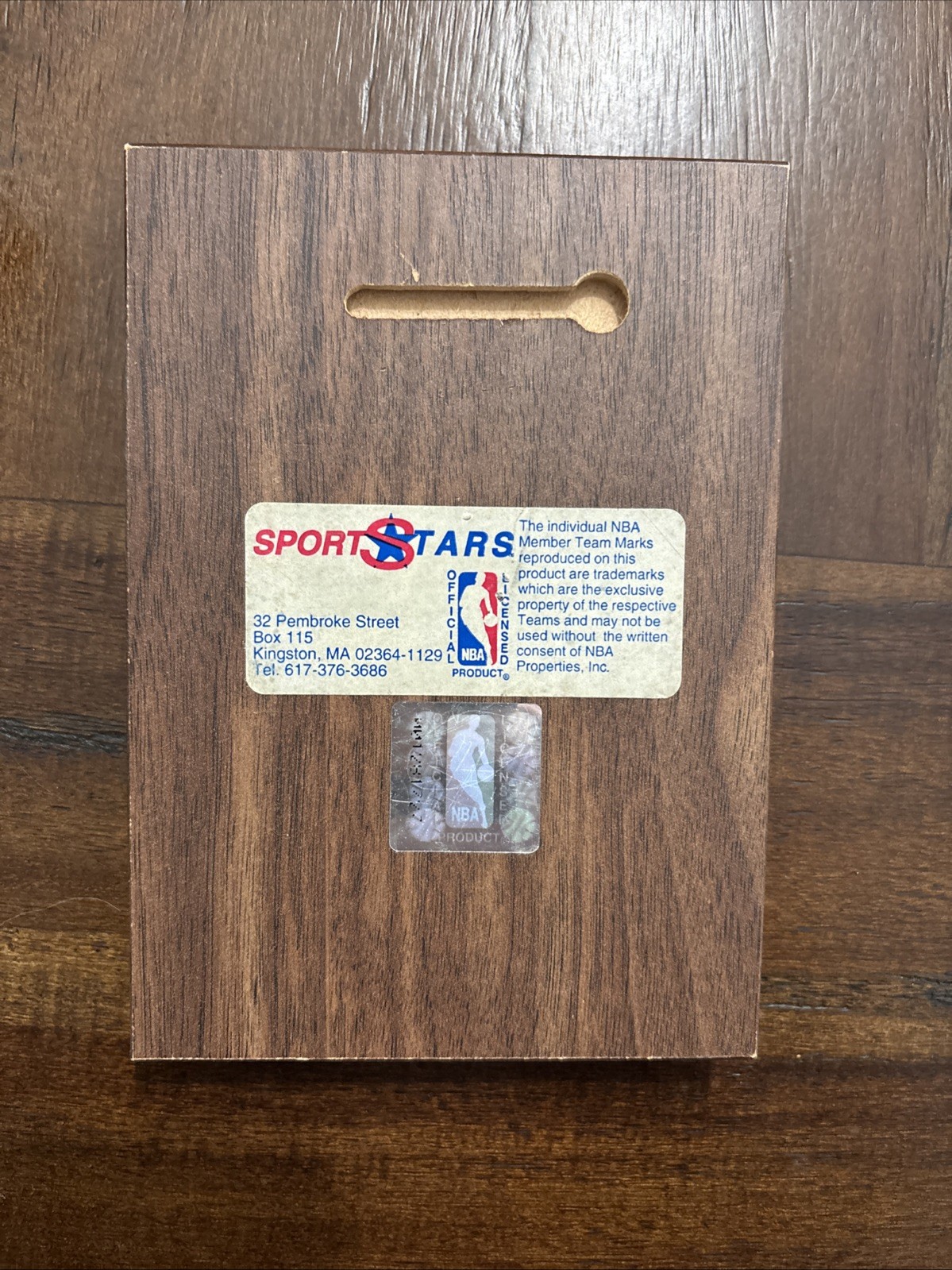 Michael Jordan Trading Card Plaque With REPLICA 86 Fleer Rookie Card