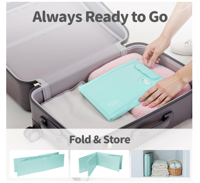 Bella's Friend Collapsible Baby to Toddler Travel Bathtub 6M-3Y Green