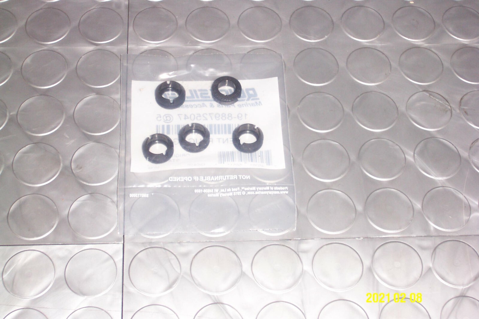 Mercury Marine Quicksilver Performance PVS Vent Plug 12mm OEM 19-889725047 5Pack