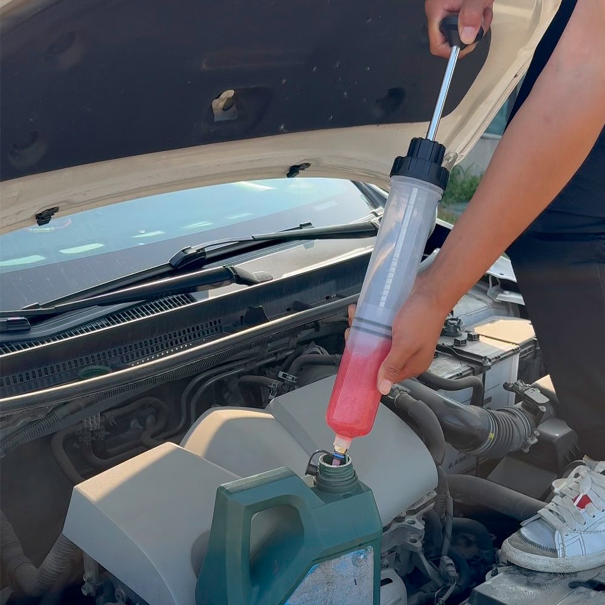 Fluid Extraction Filling Syringe Transfer Liquid Pump Oil Extractor Automotive