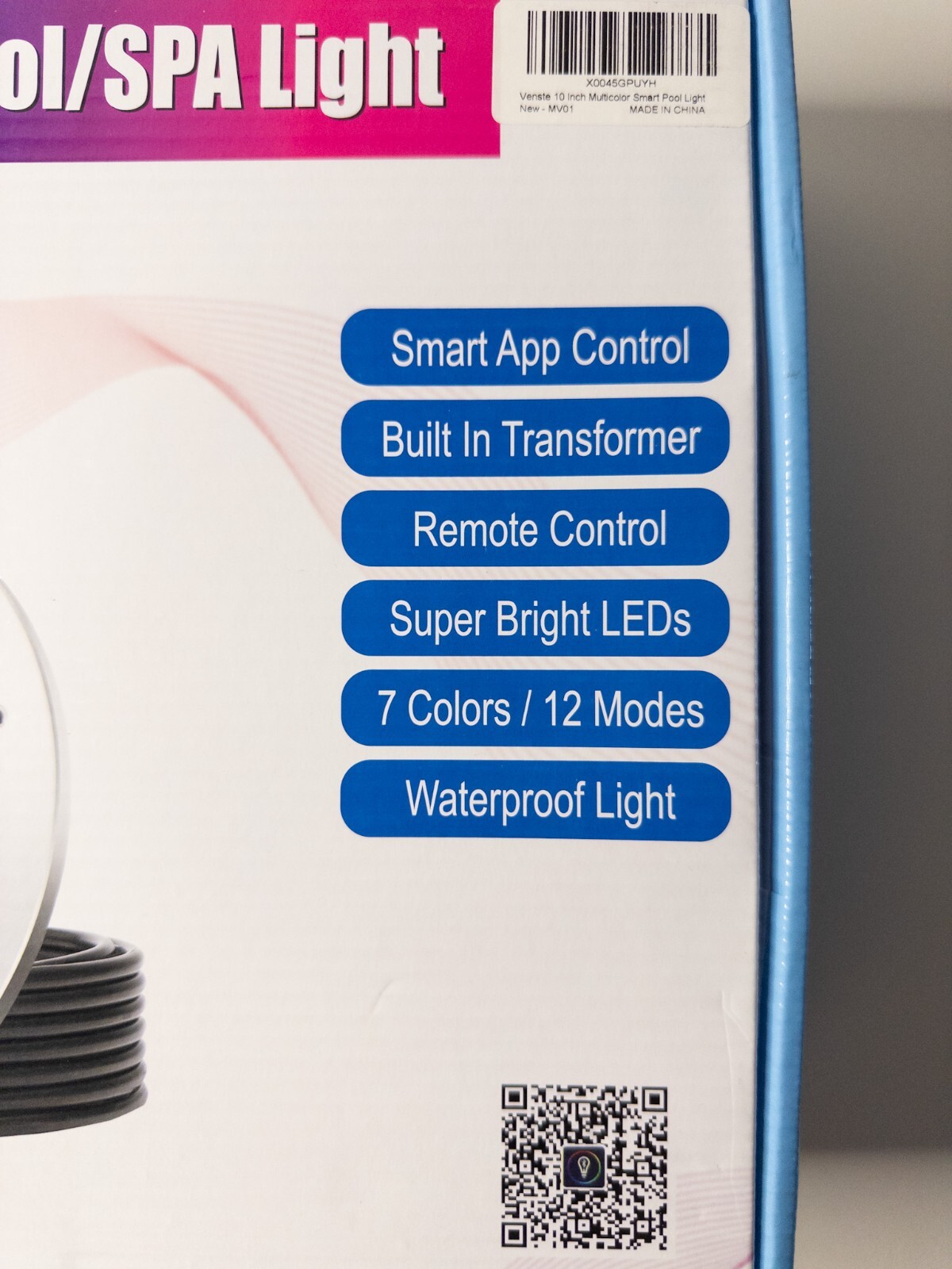 Venste 10 inch Multicolor Smart Pool Light Fow Swimming Pool