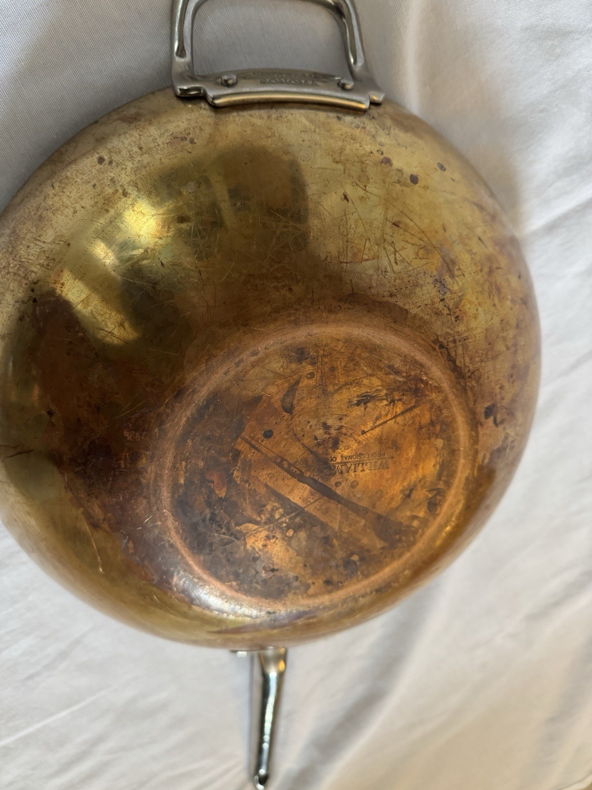 Williams-Sonoma Copper Exterior Wok – Stainless Interior – 12”