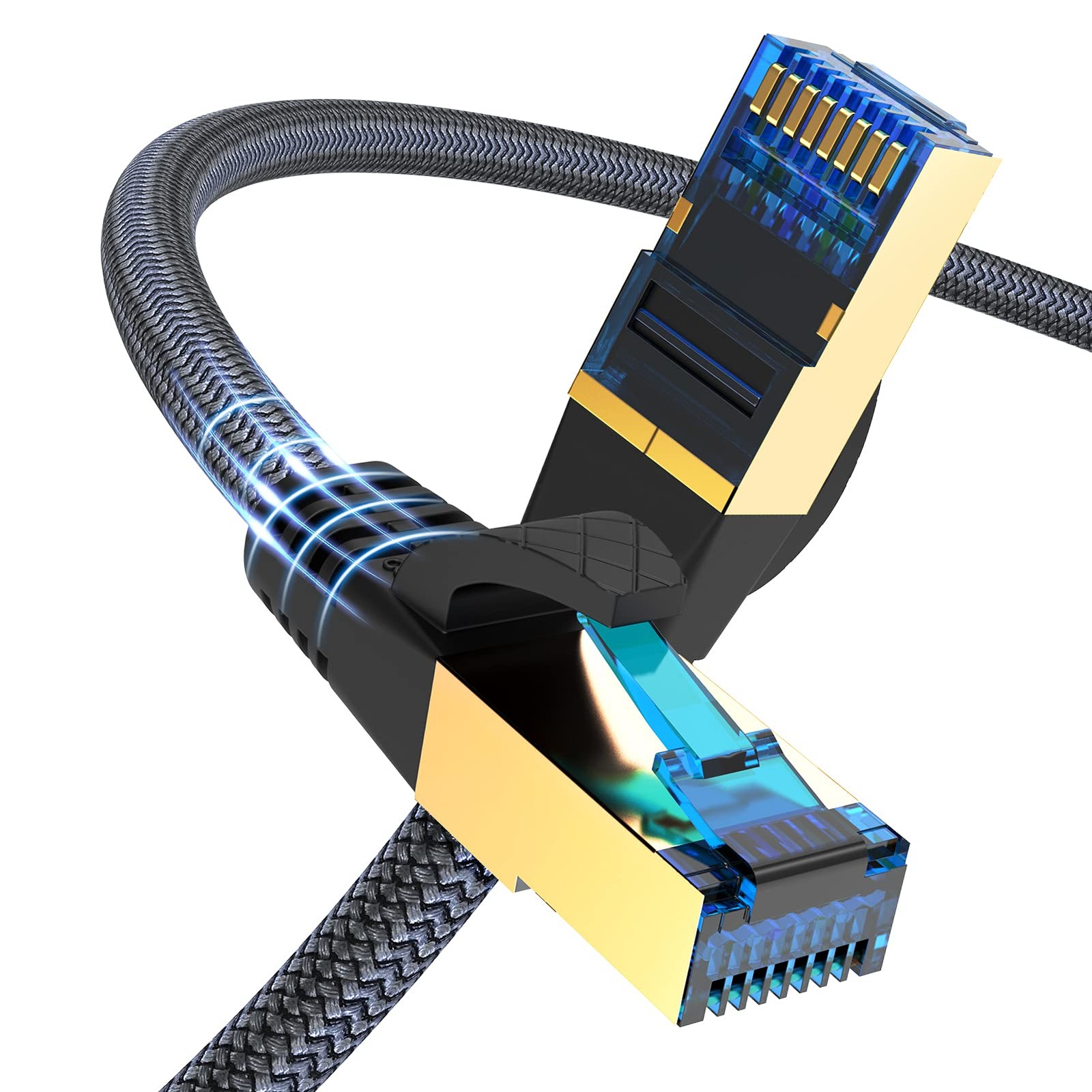 Cat 8 Ethernet Cable - 6 ft, High Speed Gaming & Gigabit Ethernet, Heavy Duty ..