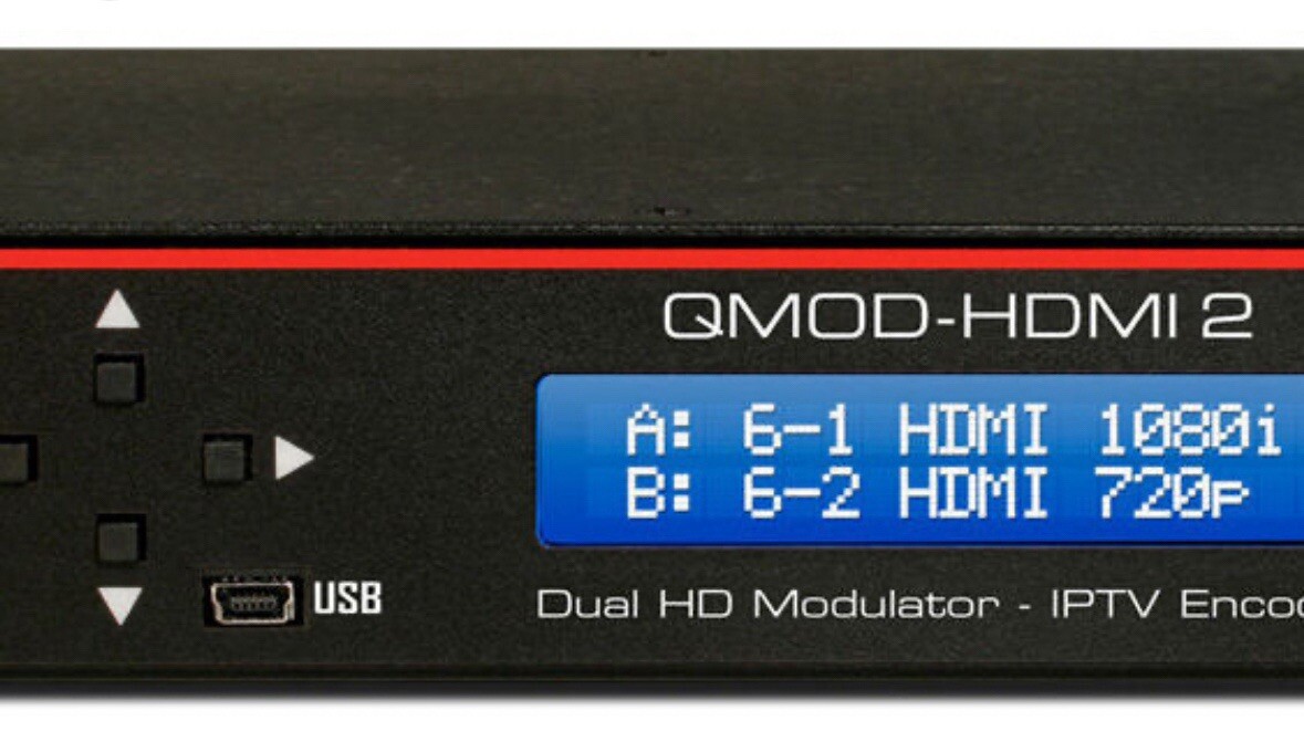 Contemporary Research QMOD-HDMI 2 Dual Chan HDTV Modulator & IPTV Encoder NEW!