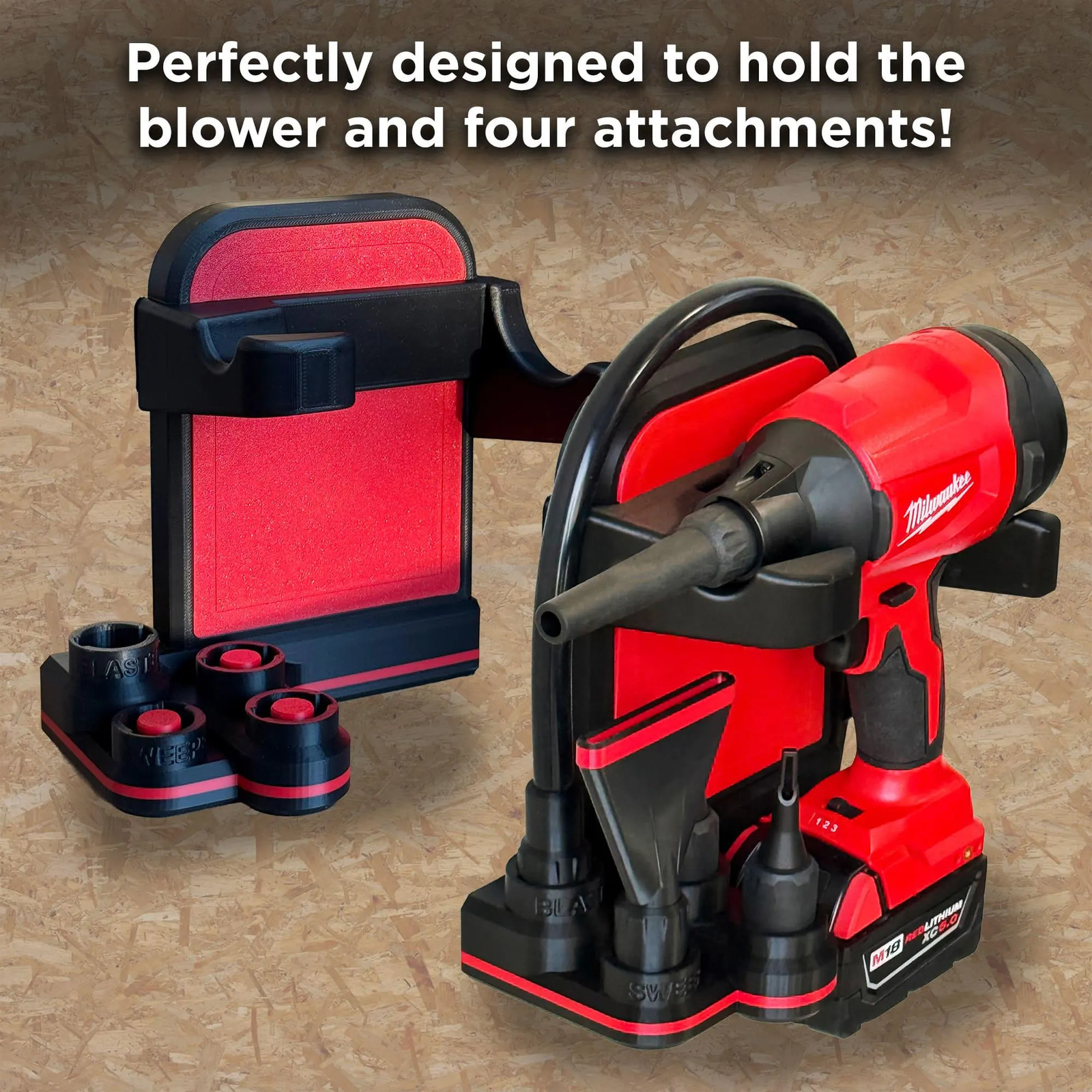 Wall Mount for Milwaukee Precision Blower – Model 0887-20