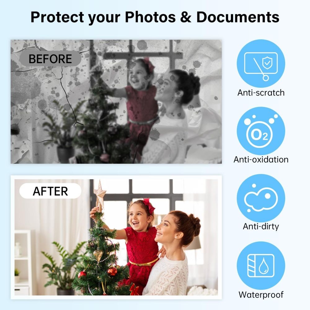 100pcs Laminating Sheets A4/A5/A6 Thermal Laminating Machine for School Office