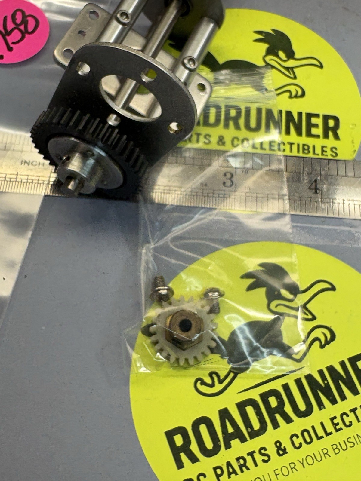 RC BOAT MOTOR MOUNT W/BALL BEARINGS & PARTS / USED