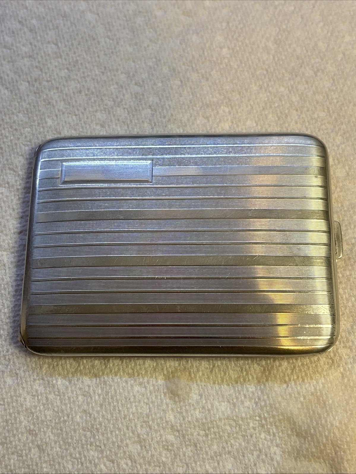Vintage Elgin Cigarette Case Sterling Silver Not Engraved Springs Are Good USA.