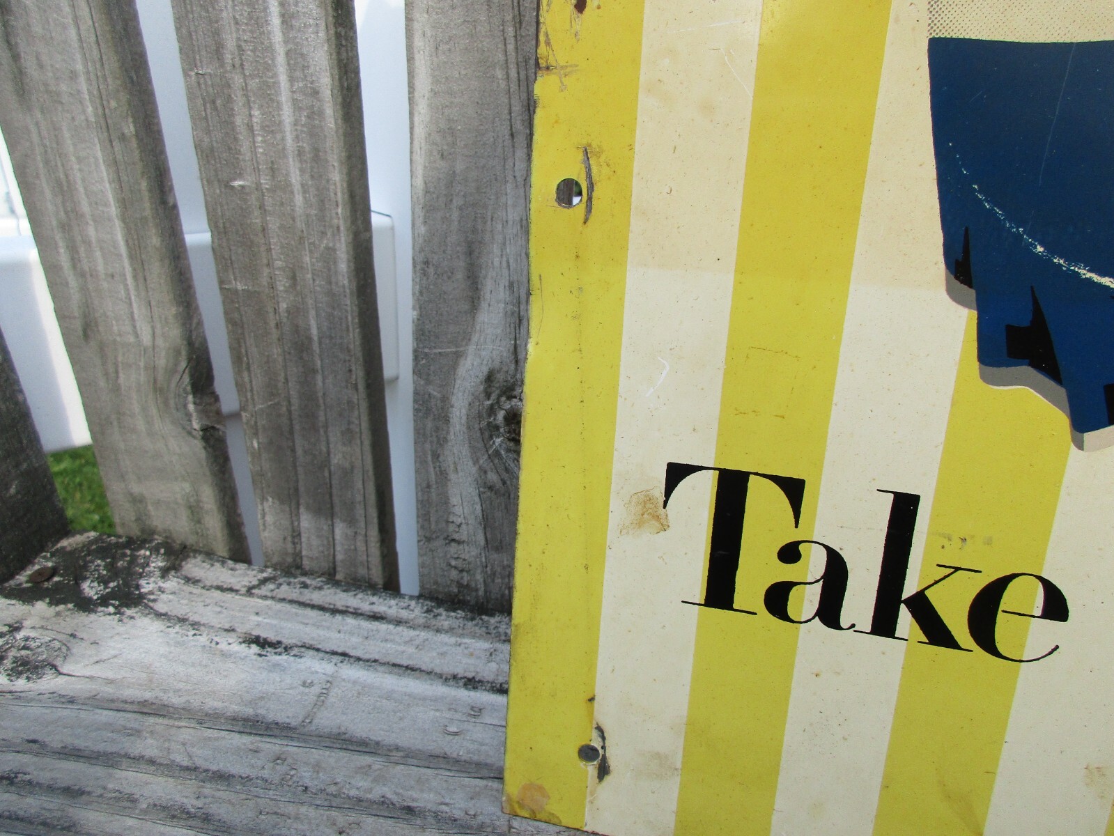 ORIGINAL 2 SIDED PEPSI-COLA METAL SIGN