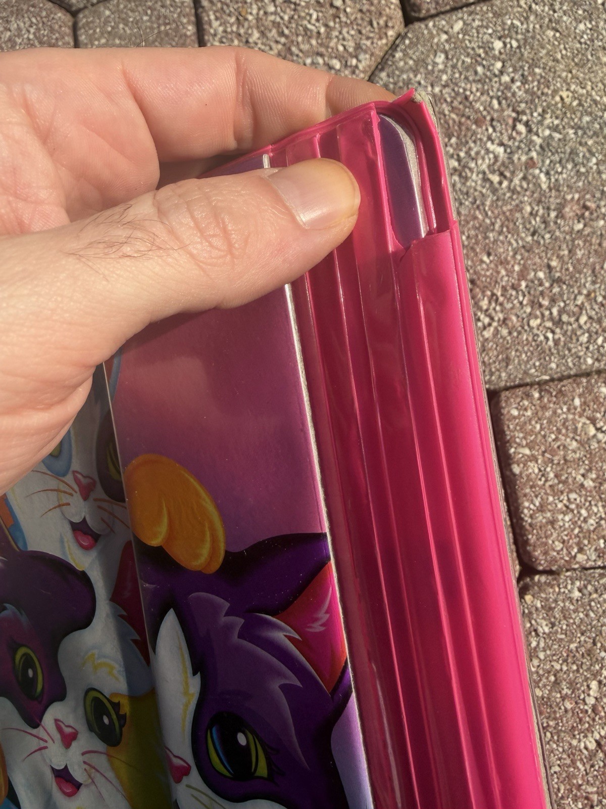 Vintage Lisa Frank Trapper Binder Cats Rare