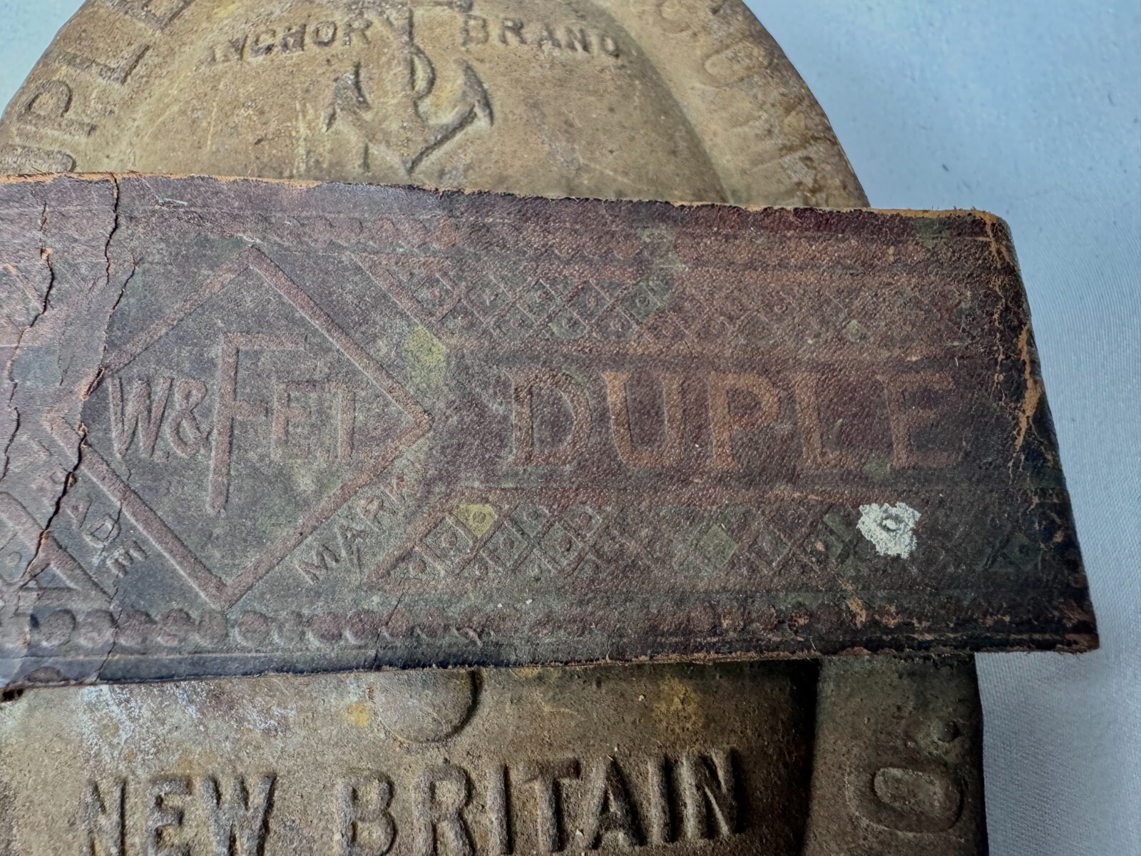 VTG ANCHOR BRAND No 1 Duplex CURRY COMB North and Judd Mfg New Britain Conn USA