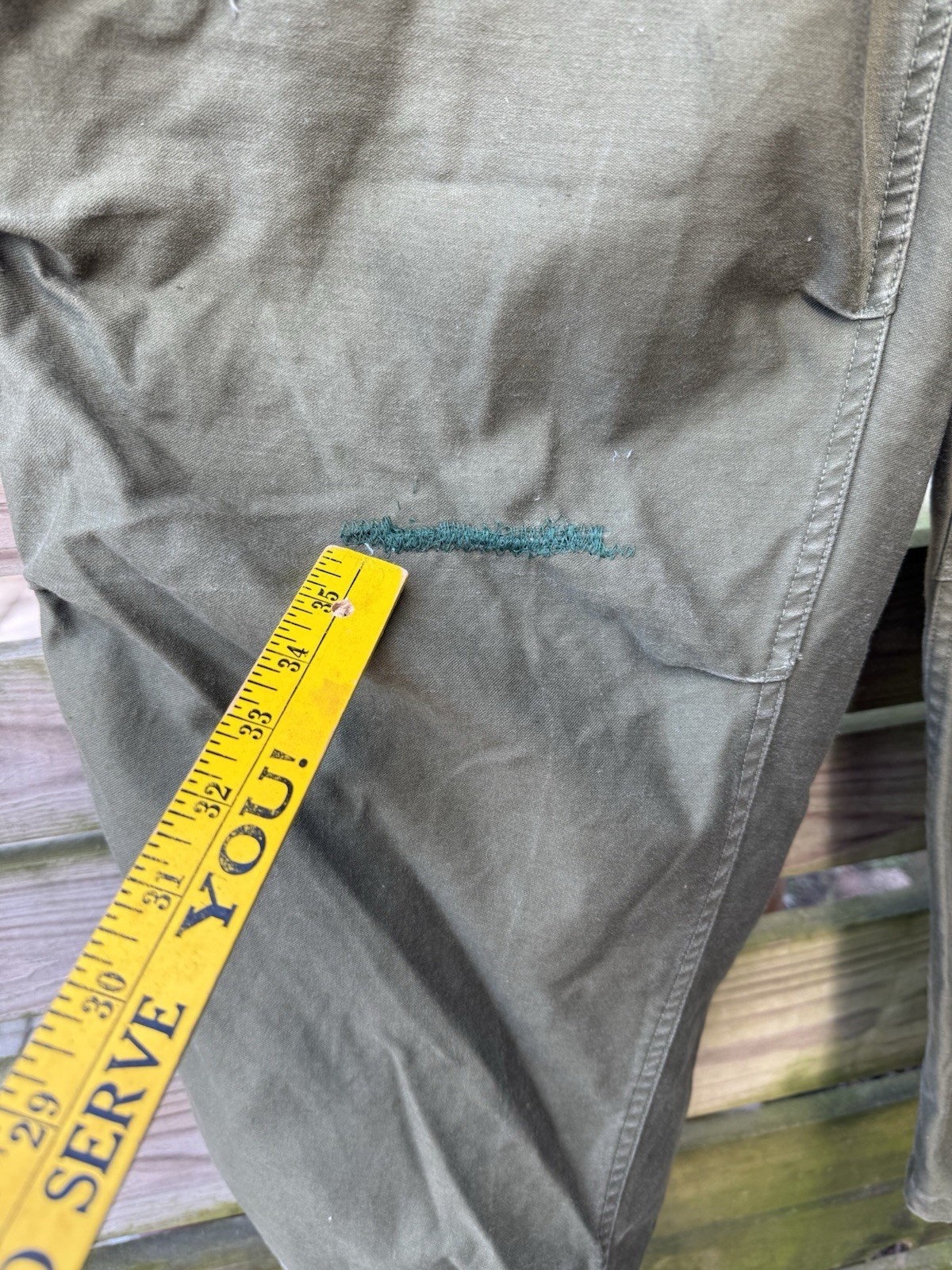 US Military M-1951 Field Trousers Korean War Era Regular Medium Green - 3 pairs