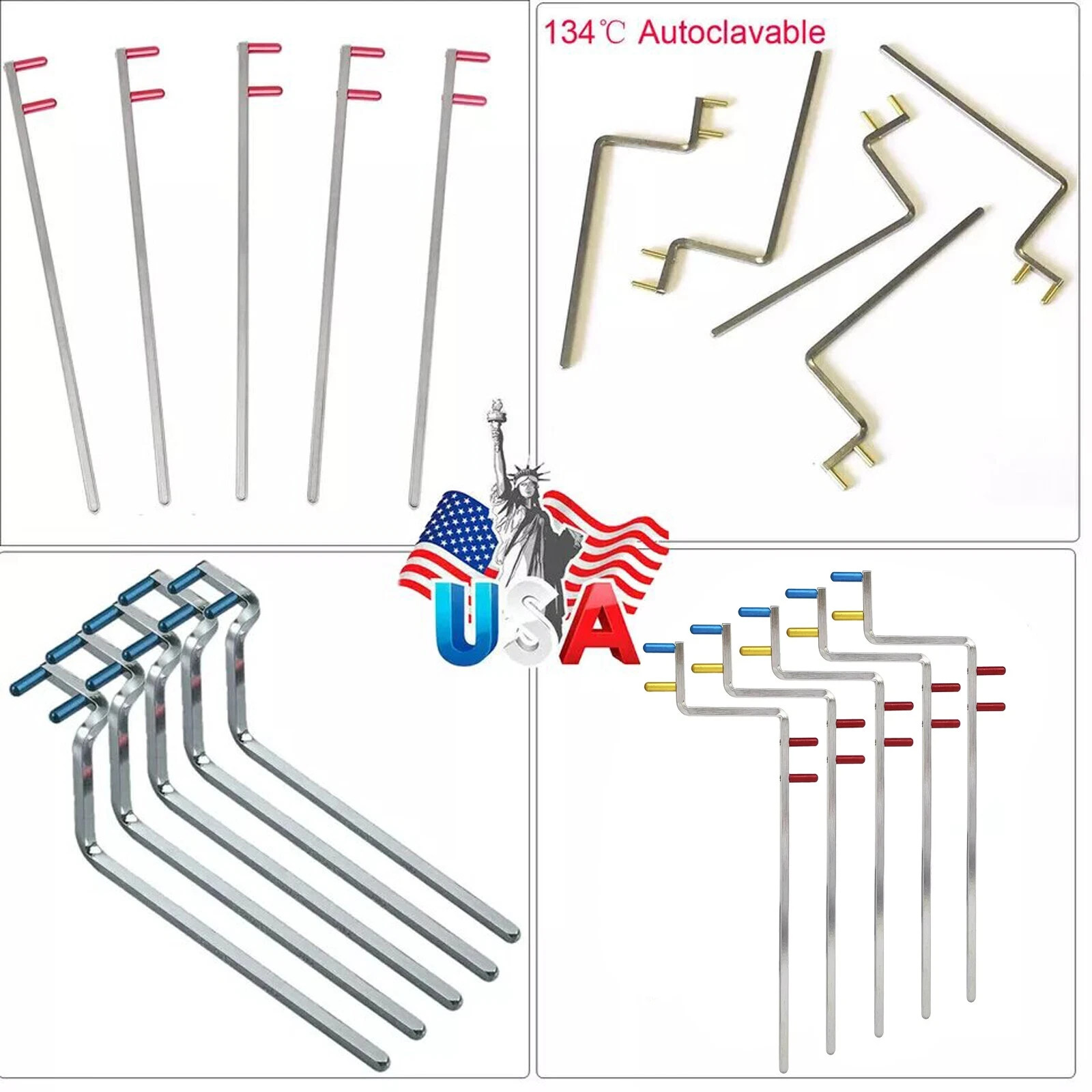 5X Dental X-Ray Indicator Bitewing Positioning Holder Arm Autoclavable Metal 134