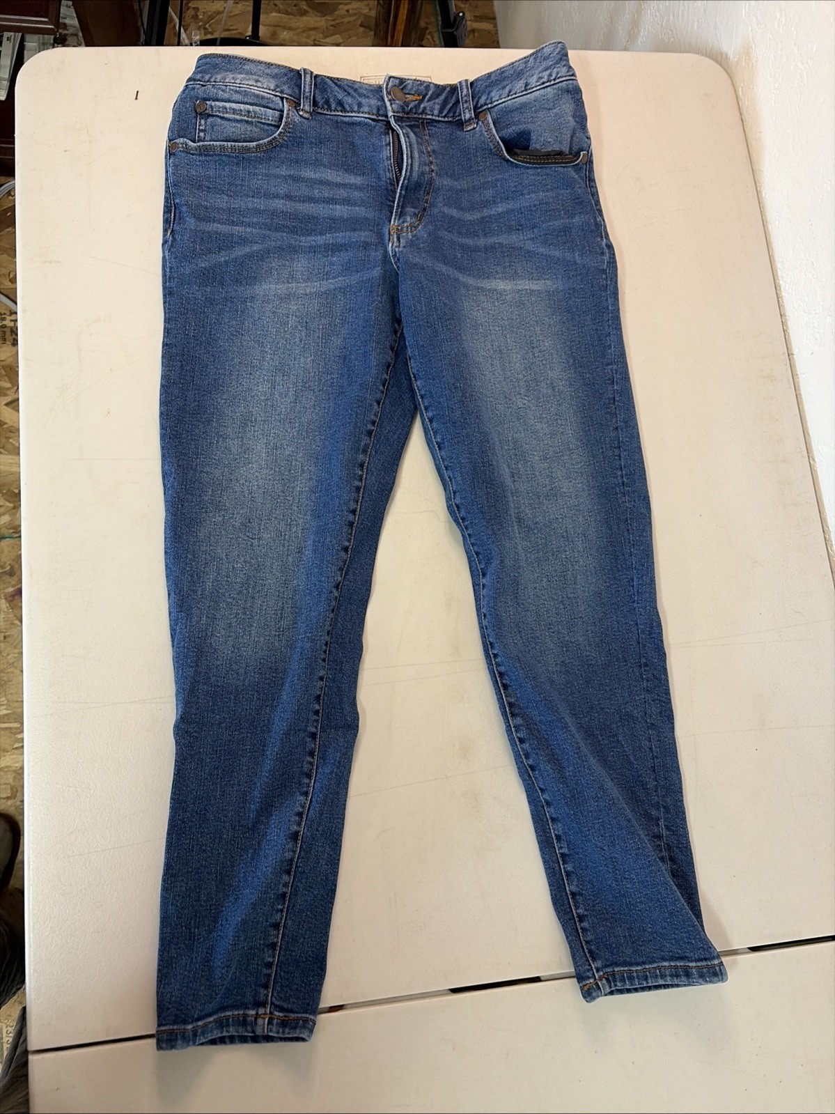 Tahari Kelly 10/30 Skinny Blue Denim Jeans