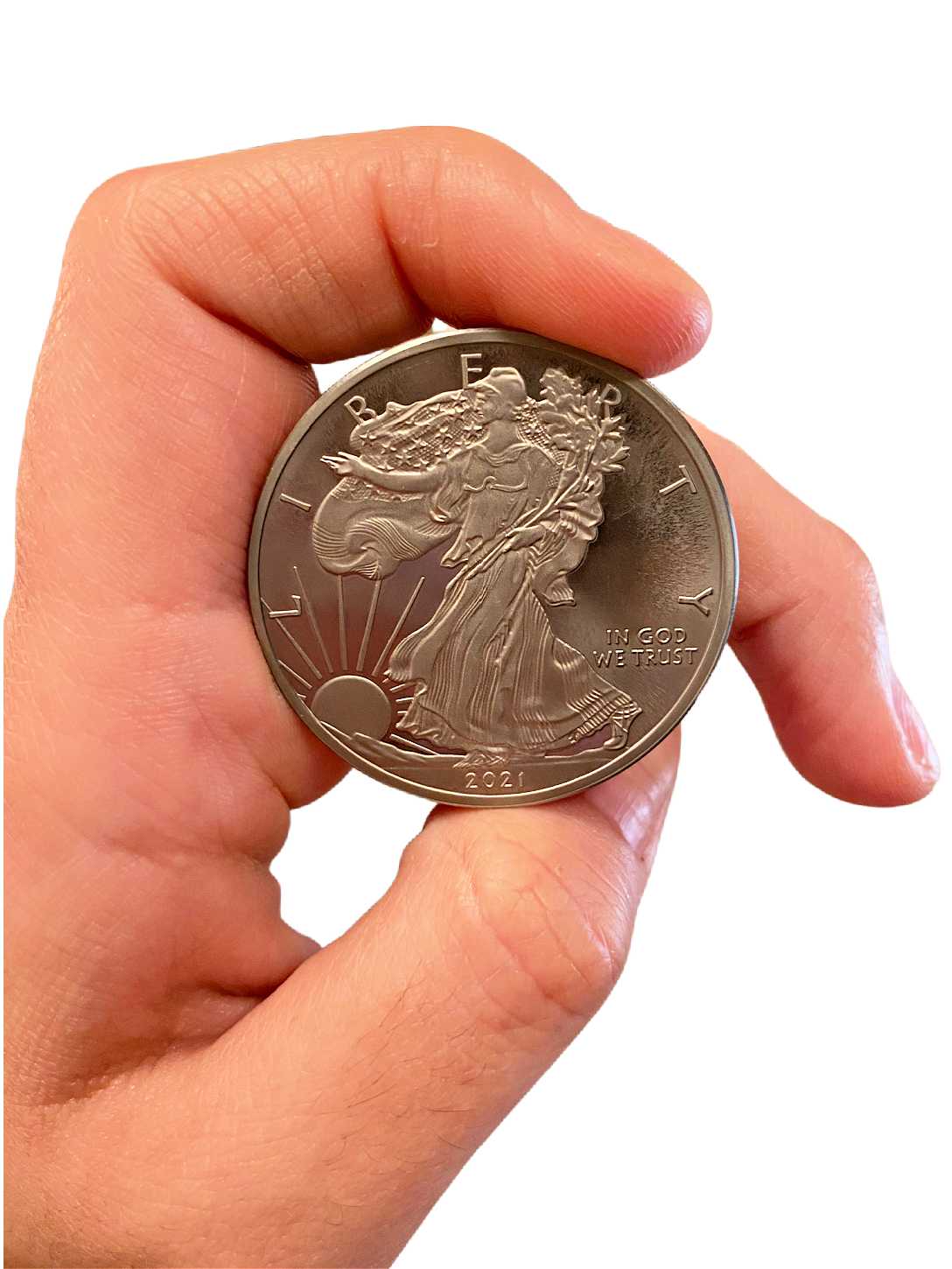 TWO 1 TROY OUNCE/OZ .999 Pure TITANIUM Metal Walking Liberty/Eagle Rounds/coins