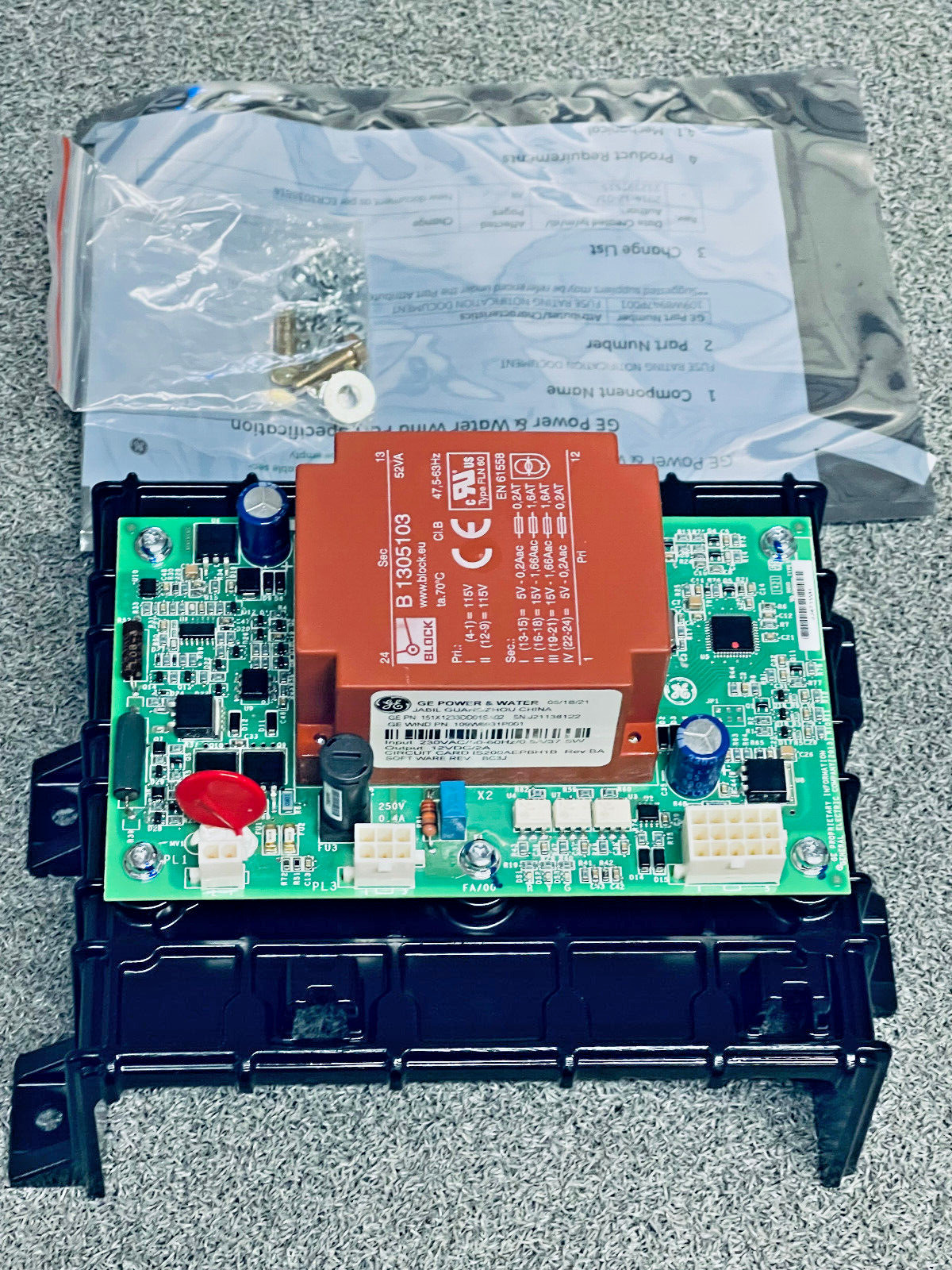 GE Power & Water 151X1233DD01SA02 Pitch Battery Charger Assembly 109W6931P001