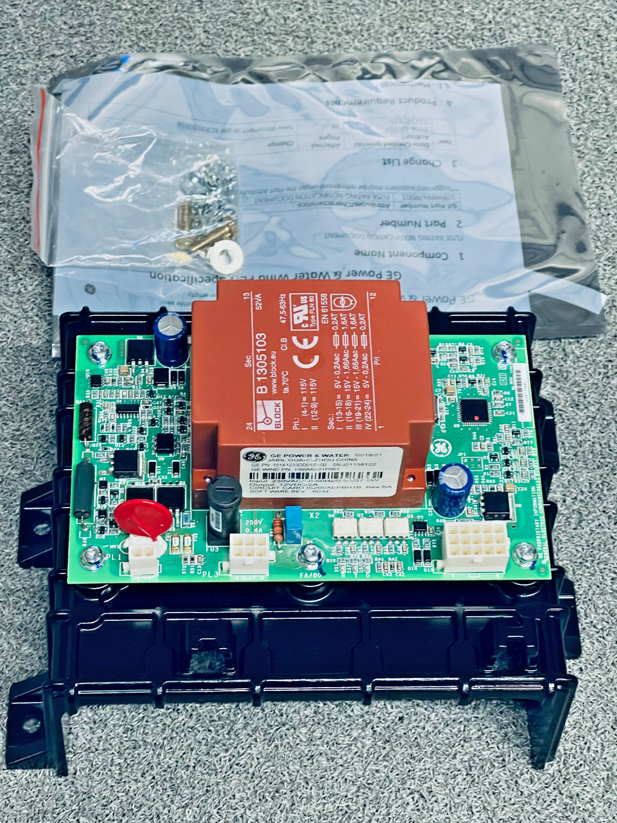 GE Power & Water 151X1233DD01SA02 Pitch Battery Charger Assembly 109W6931P001