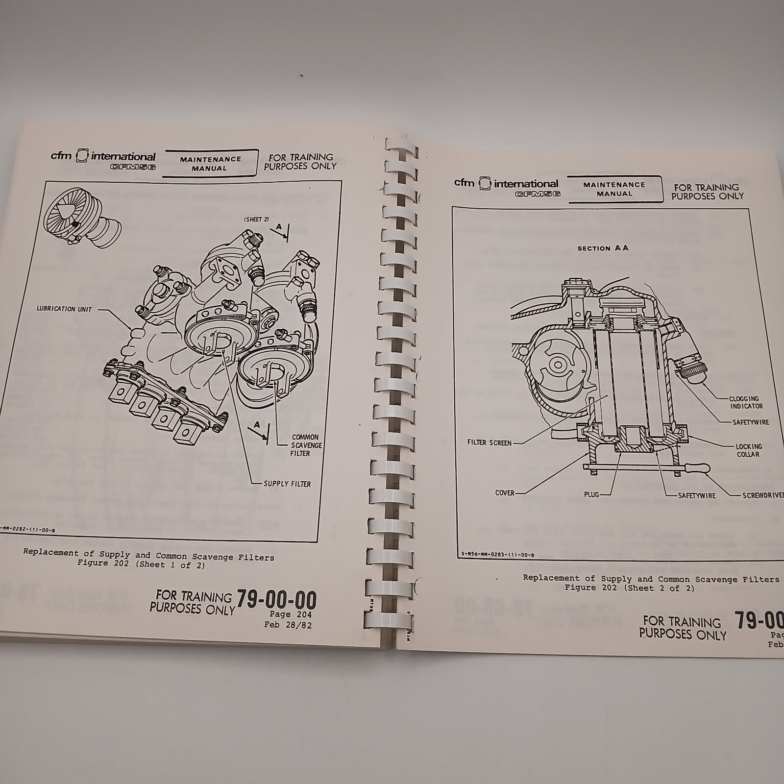 Vintage CFM International CFM56 Line Replaceable Units Students Notebook Manual