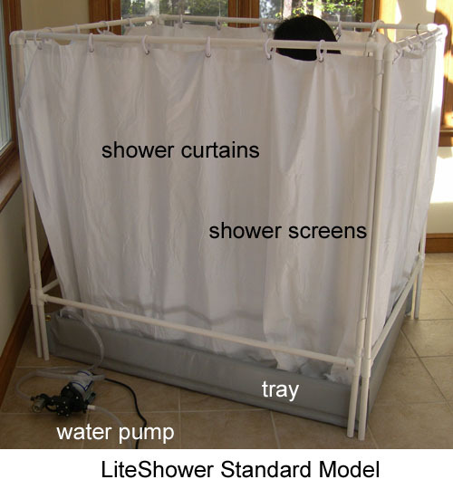 Portable Shower | Wheelchair-accessible Showers | LiteShower Standard Model
