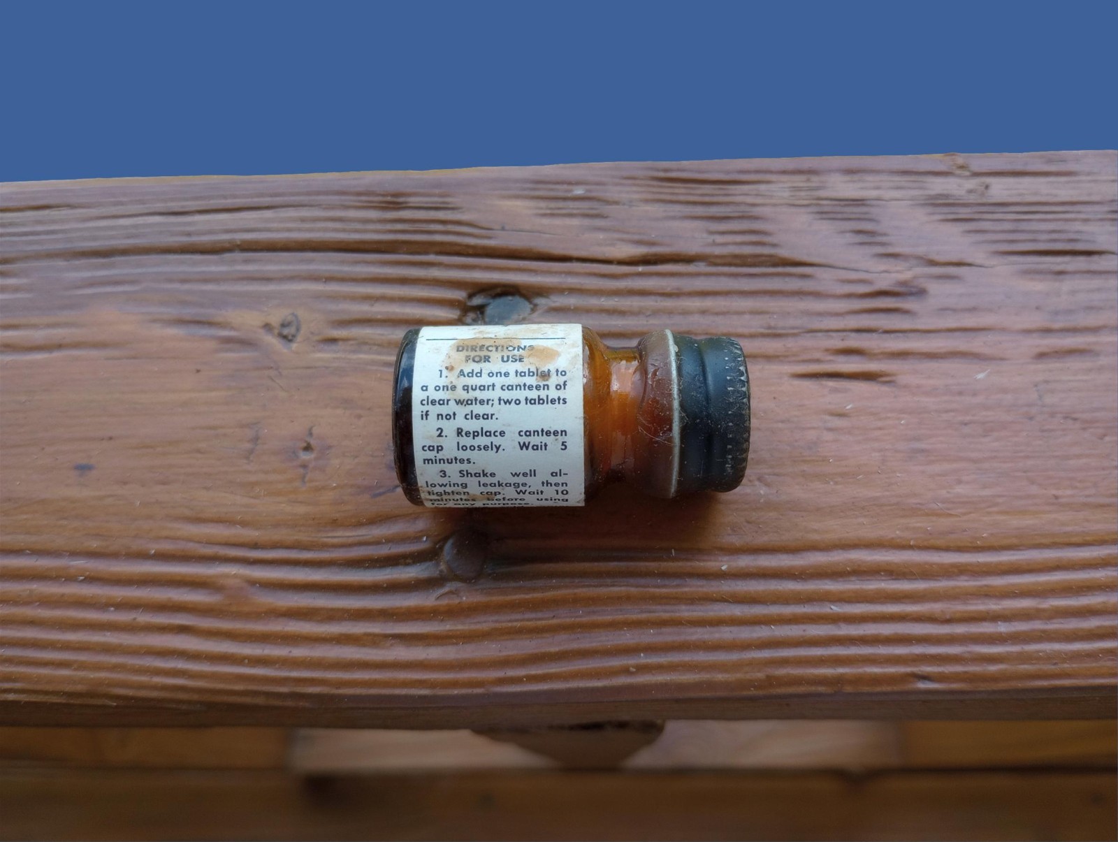 Military issue Vietnam War ERA water purification tablets unopened 1966 NOS