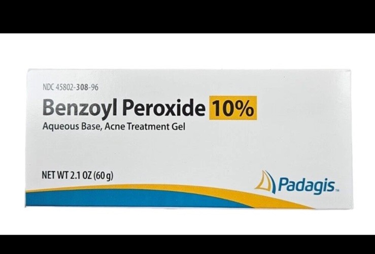Benzoyl Peroxide 10% Acne GEL 2.1oz ( 60 gm ) PADAGIS --