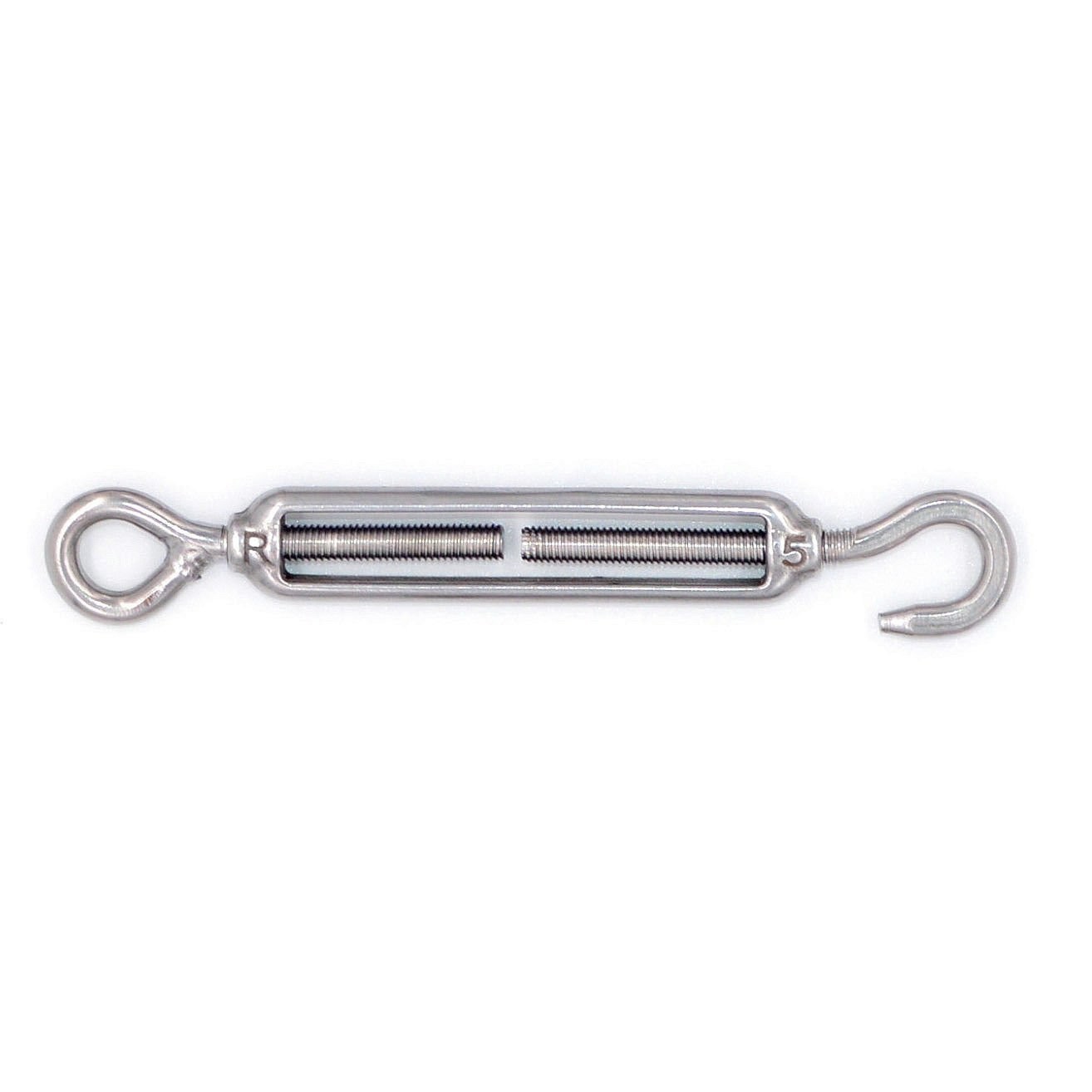 5pcs M5 Stainless Steel 304 Turnbuckle Wire Rope Tension Hook & Eye