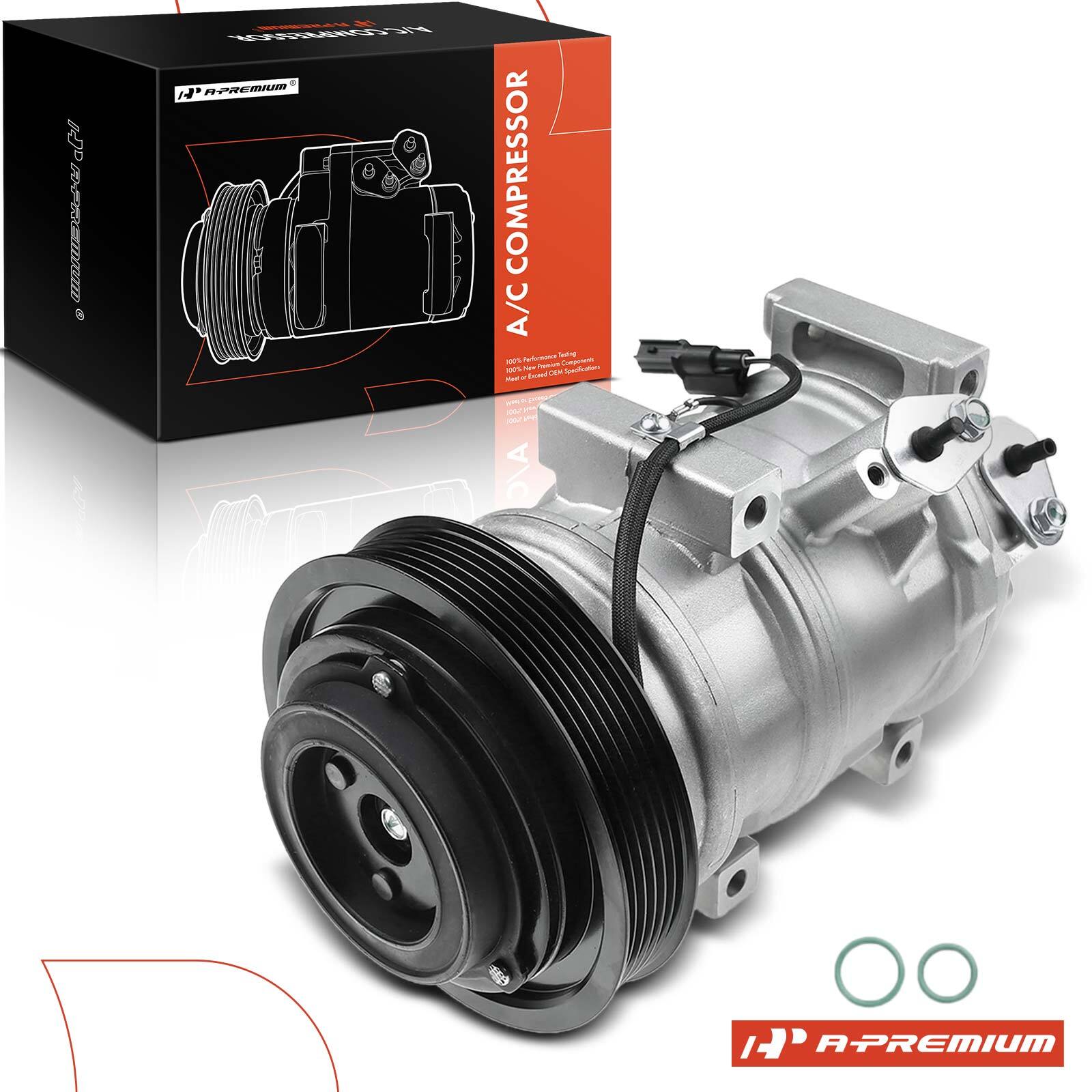 A-Premium A/C AC Compressor w/ 6-Goove Pulley for Honda Pilot Odyssey Ridgeline