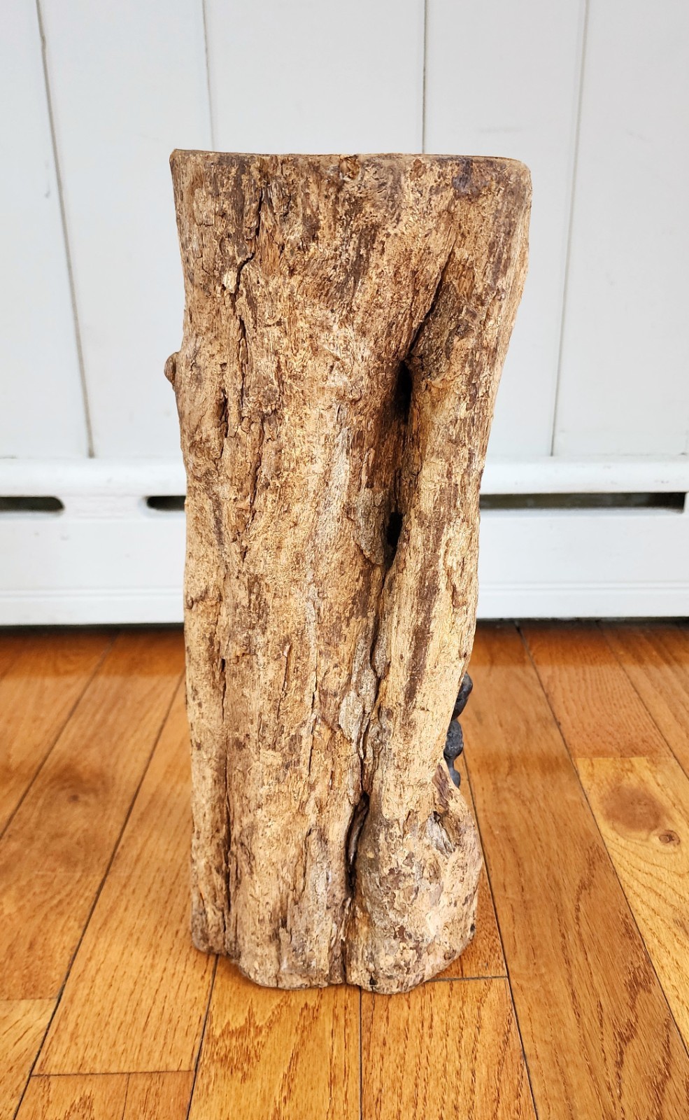 Antique African Makonde Tree of Life Ebony Wood Carving Sculpture Statue