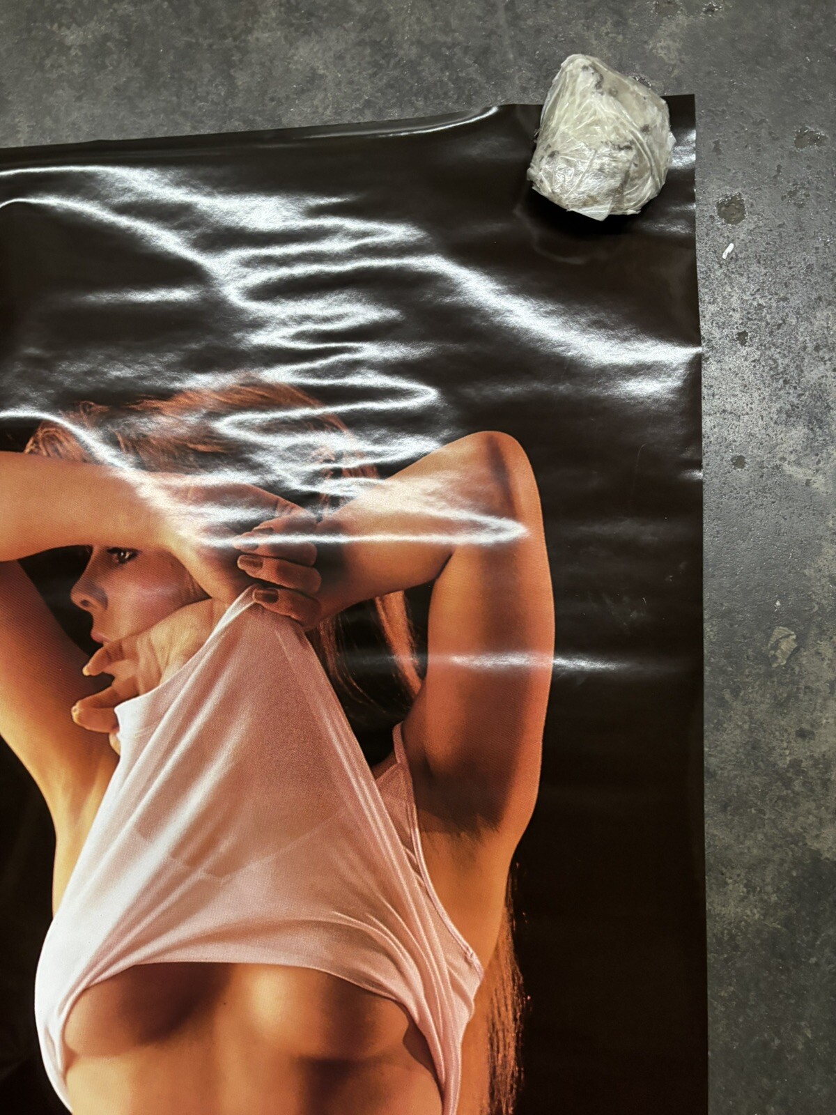 Exposed 1987 hot girl large door Poster water damage C2623