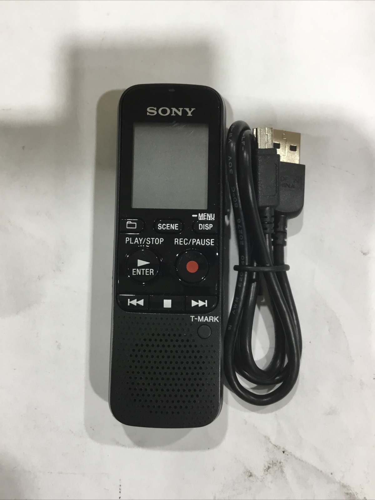 Sony Digital Voice Recorder ICD-PX333 IC Recorder T-Mark With Power Cord