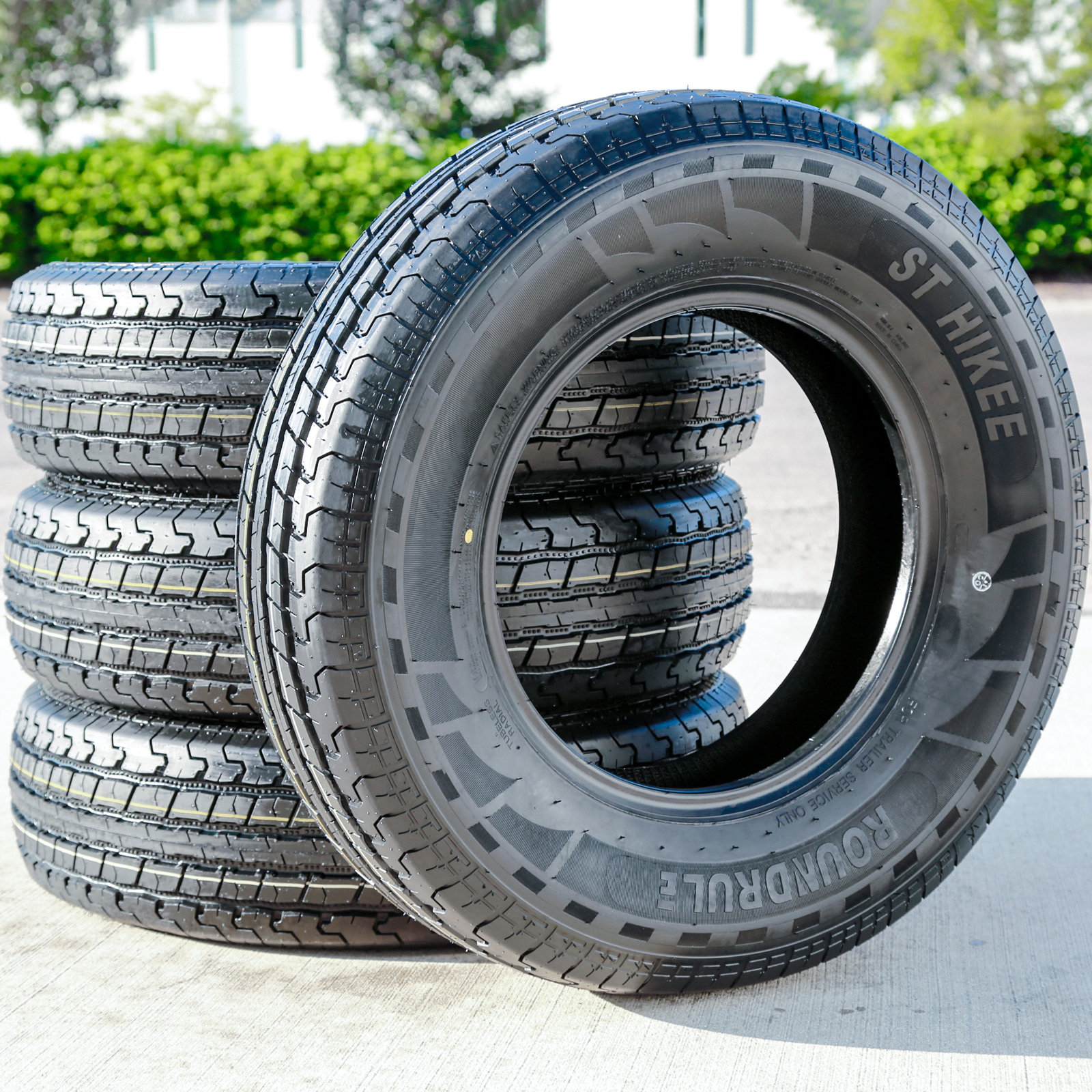 2 Tires Roundrule ST Hikee Semi Steel 205/75R15 205-75-15 Load E 10 Ply Trailer