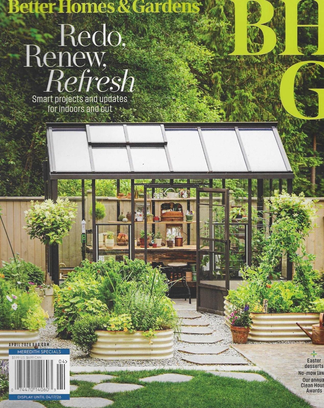 Better Homes & Garden Magazine April 2026 Redo, Renew, Refresh