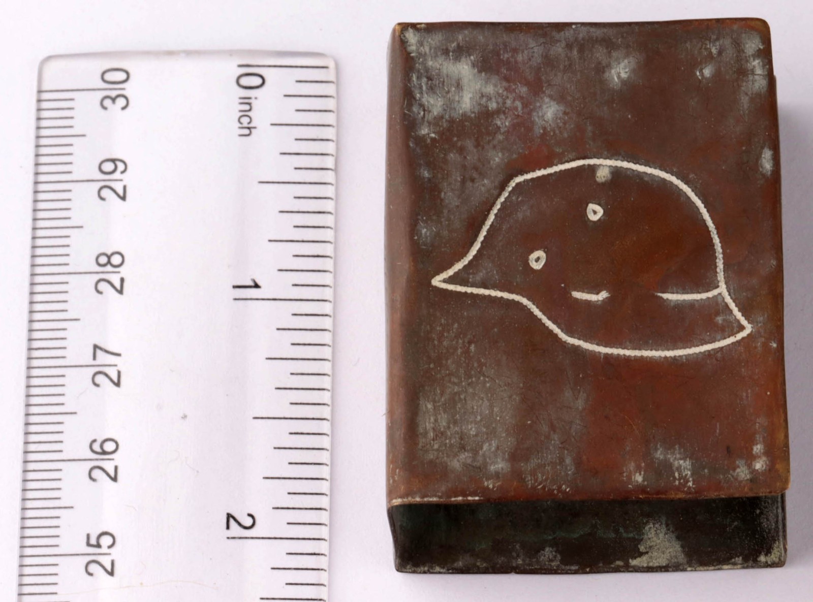 German WW2 Clip for Matchbox matches WWII Trench art Ring Engraving Military Set