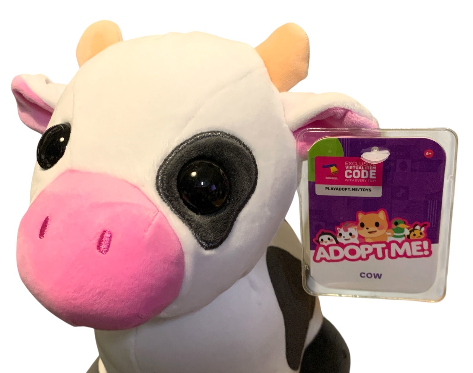 Adopt Me! Pets Cow Plush Animal Uplift Games 2023 Roblox Stuffed Toy NEW w/ CODE