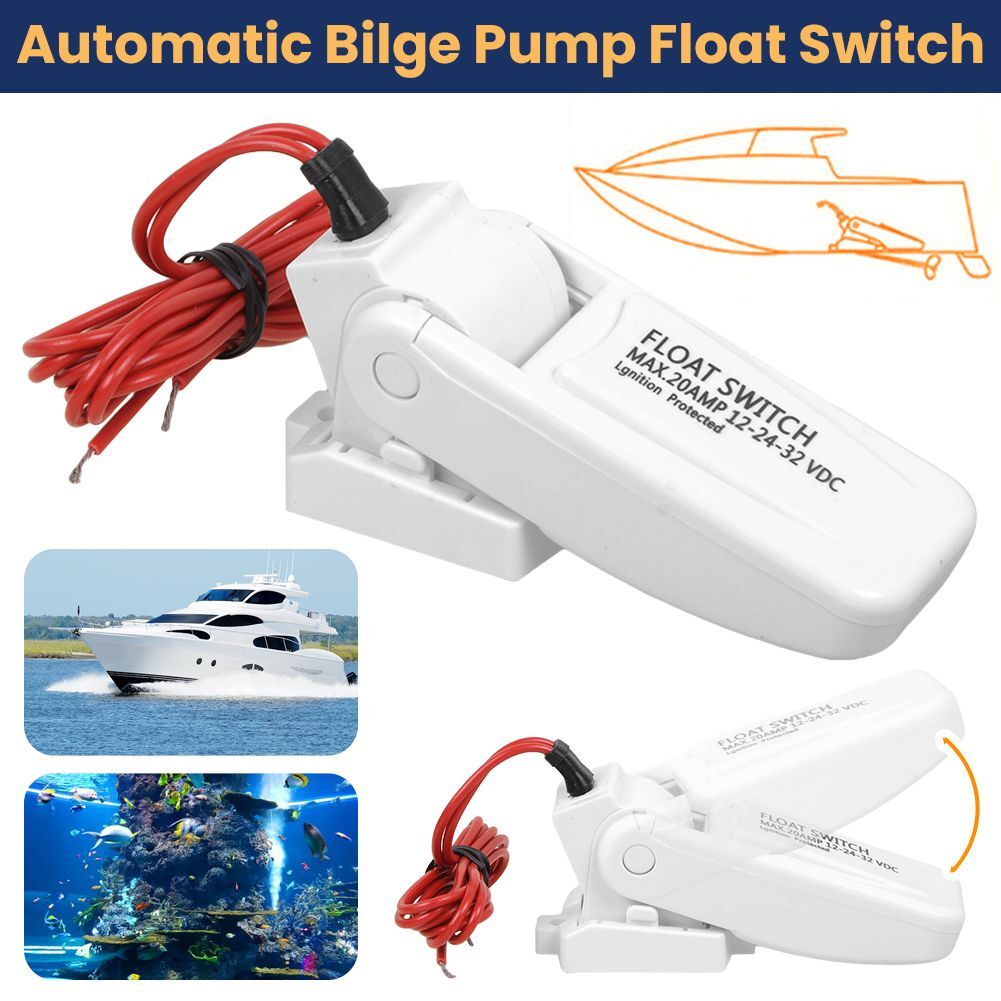 Automatic Float Switch For Bilge Water Pump 12V 24V 32V Boat Marine Boater Sport