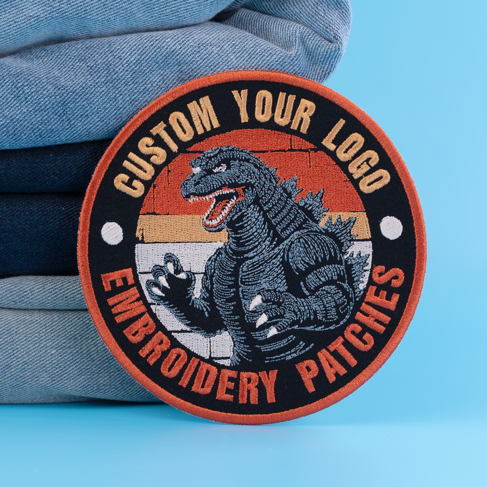 Custom Embroidered Logo Patch, Personalized Logo Patches, Logo Iron On Patch