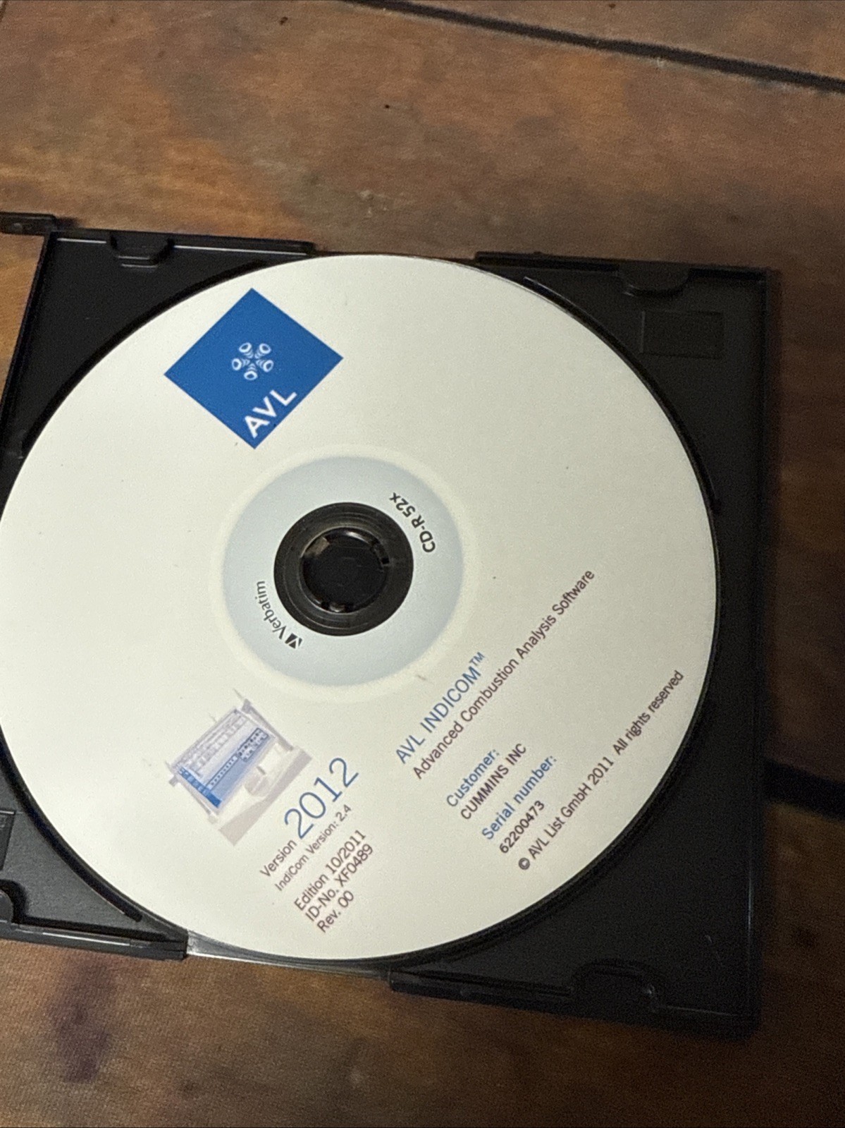 AVL IndiCom 2012 software CD advanced combustion analysis software