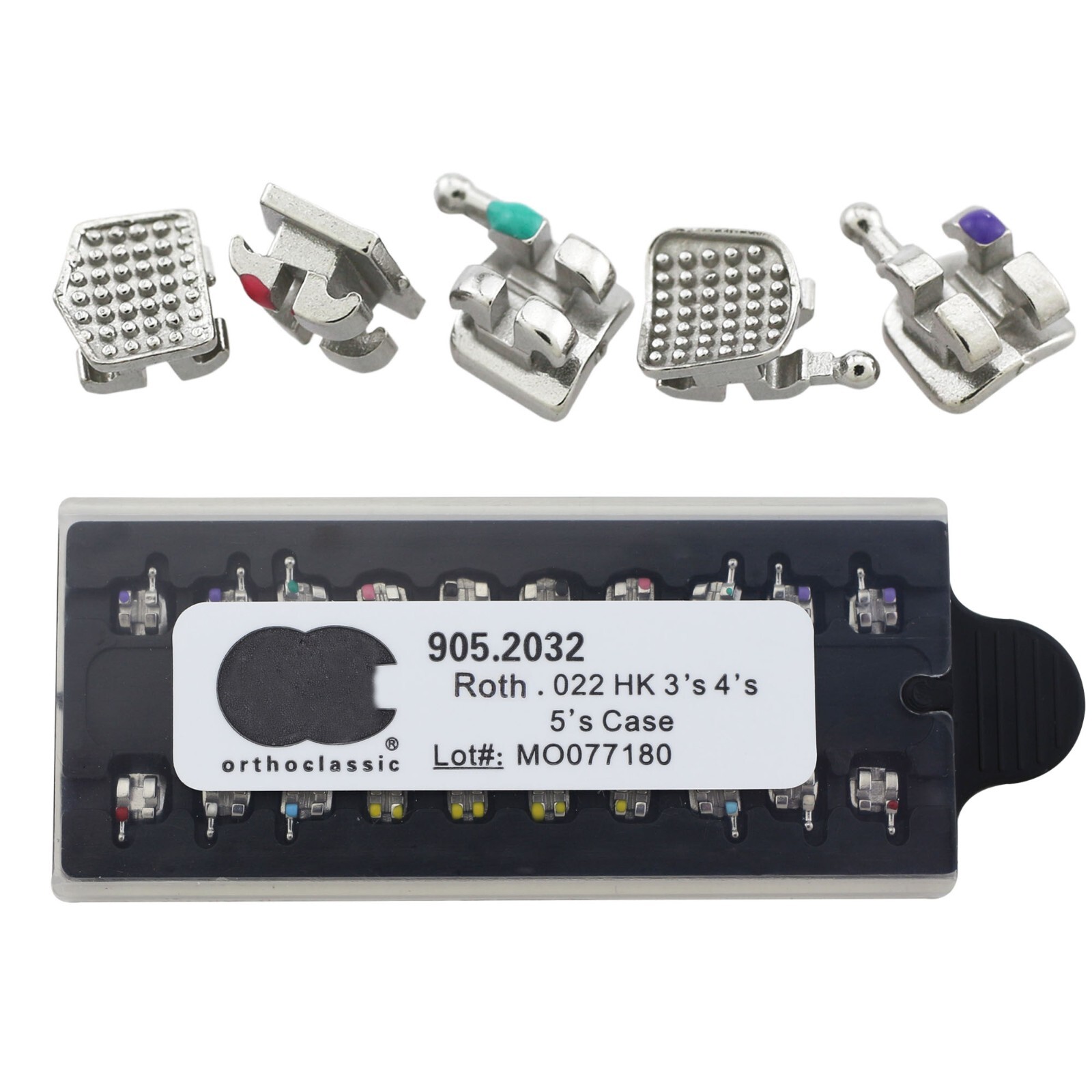 US Dental Brackets Orthodontic Metal Braces MIM Mini Roth MBT Slot 022 345 Hooks