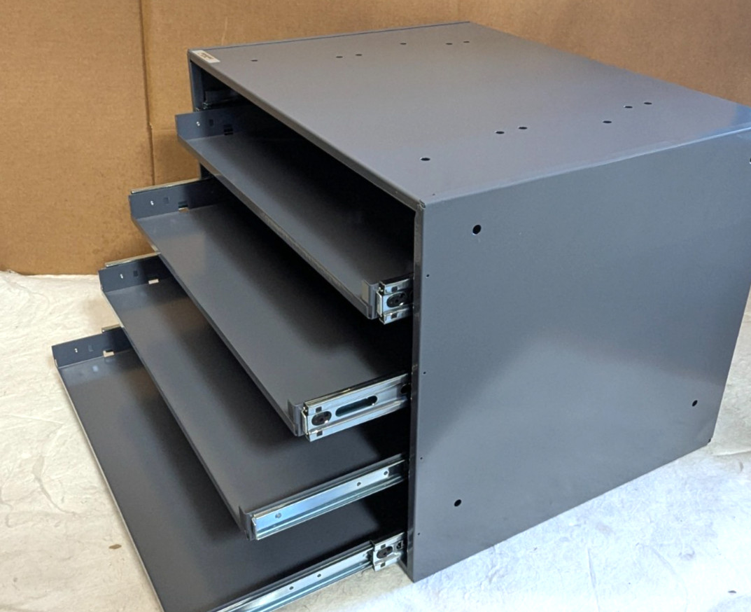 Durham Mfg 4 Drawer Small Parts / Hardware Heavy Duty Bearing Slide Rack